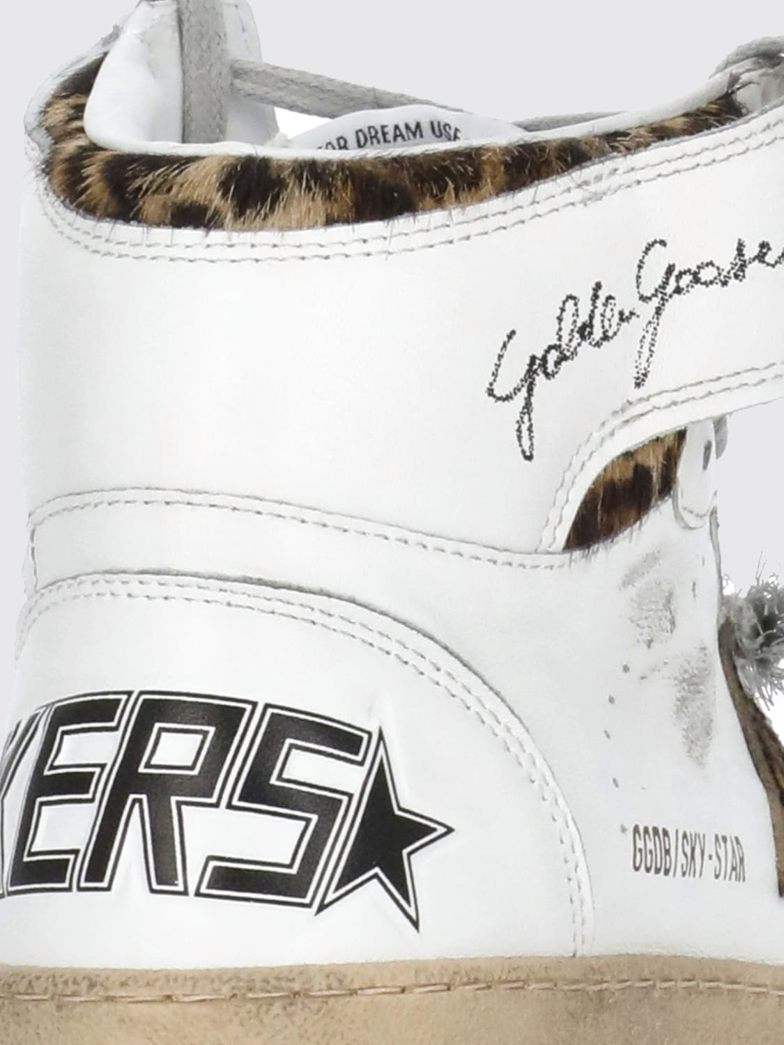 Sky-Star Golden Goose sneakers in worn leather - 6