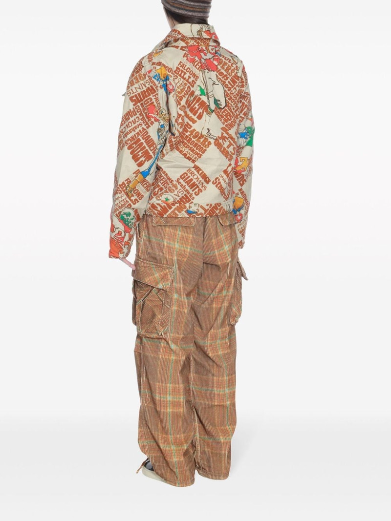 football-print padded jacket 4