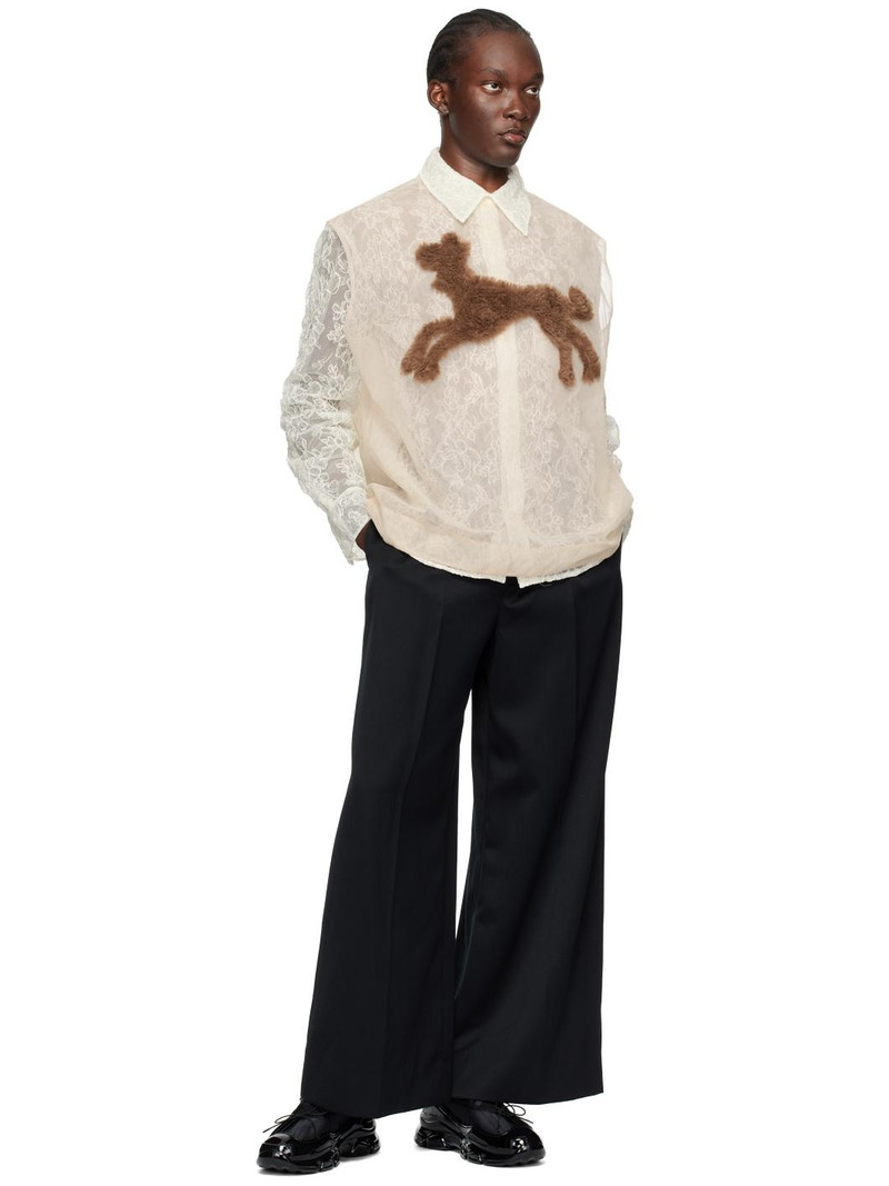 Simone Rocha Beige Creature Embroidery Tank Top outlook