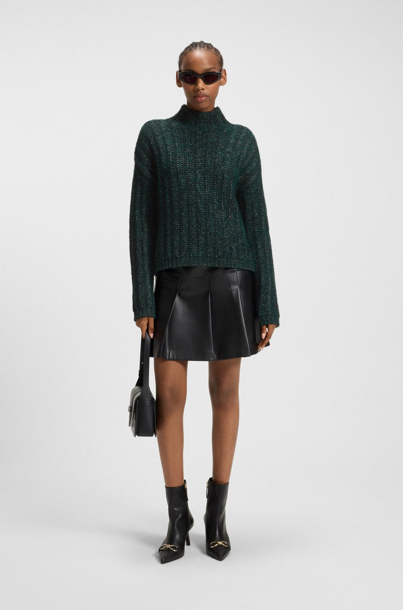 HUGO KNITTED SWEATER WITH RIBBED STRUCTURE outlook
