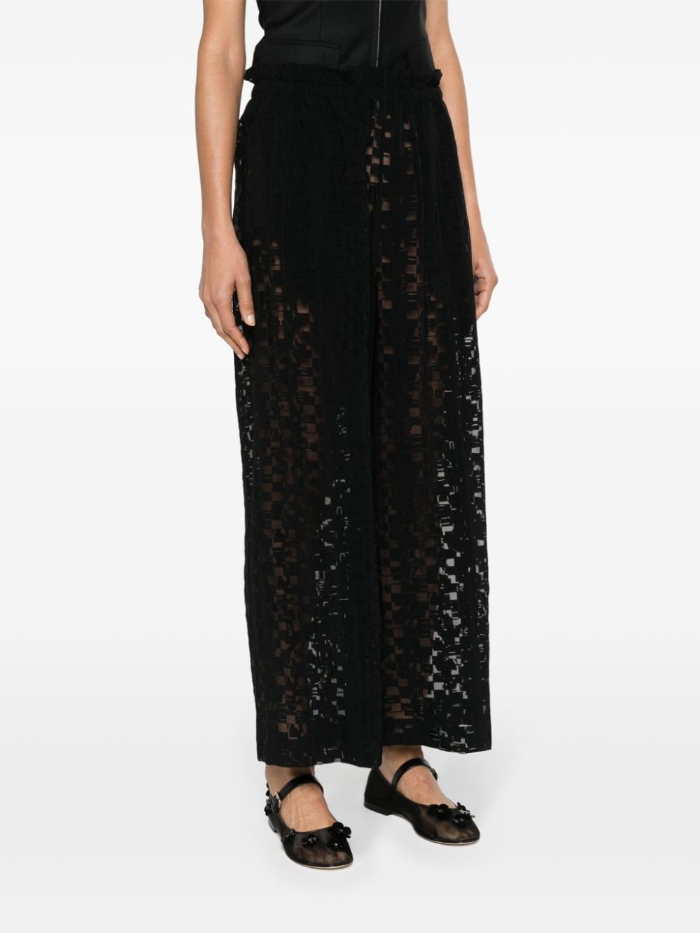 Waybill semi-sheer trousers - 3
