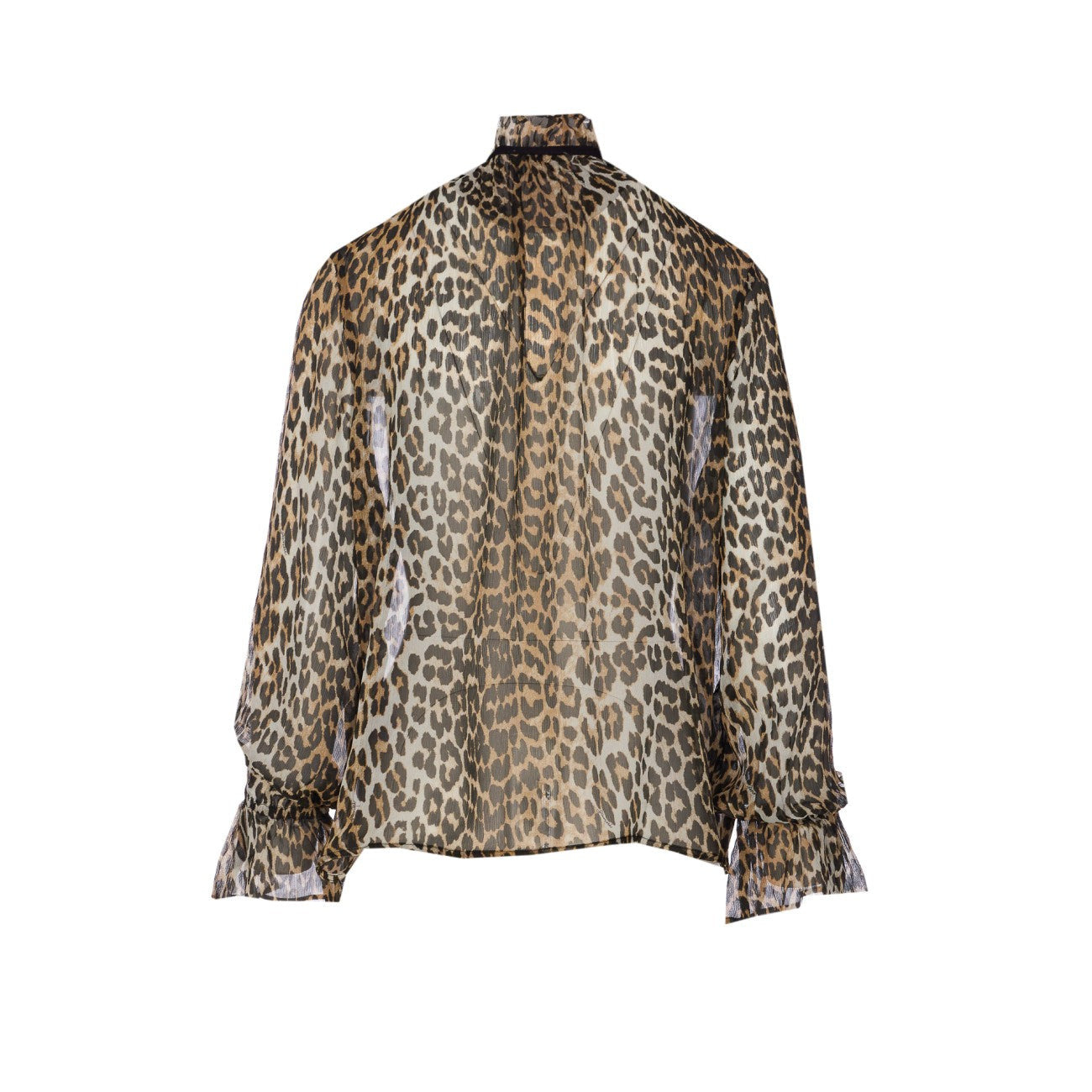 Ganni Women Leopard Print Shirt - 2
