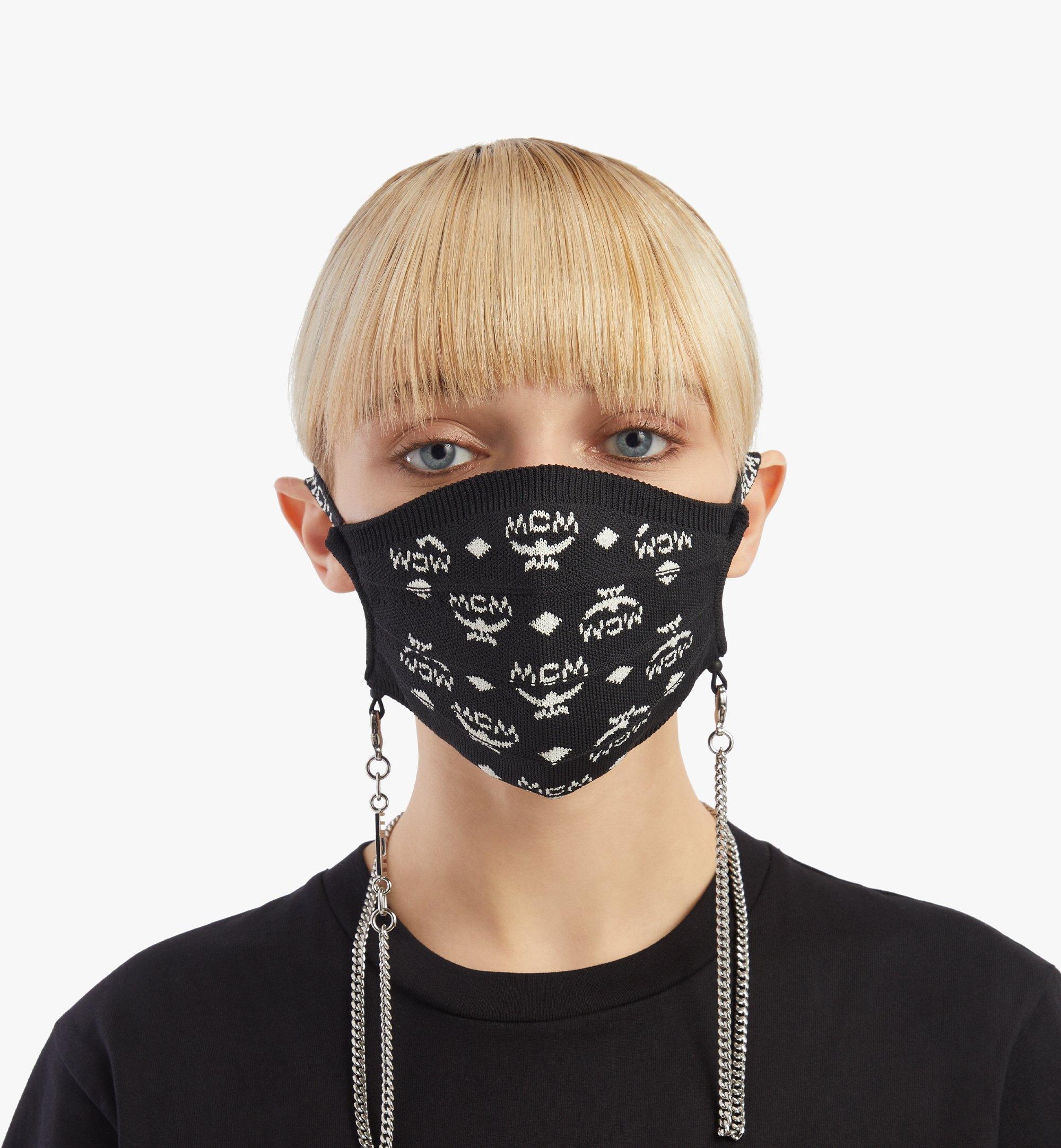 Monogram Knit Face Accessory with Chain - 5