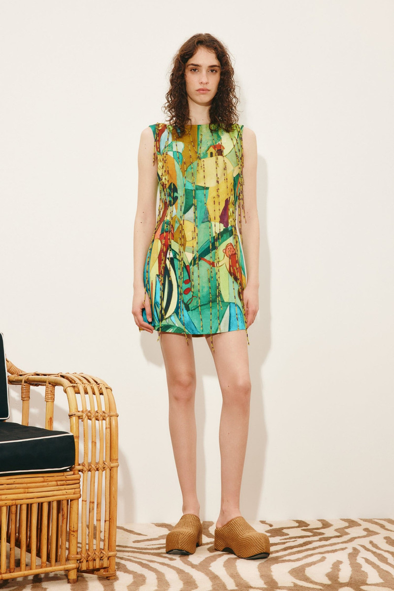 ALÉMAIS Mokshini Beaded Fringe Mini Dress outlook