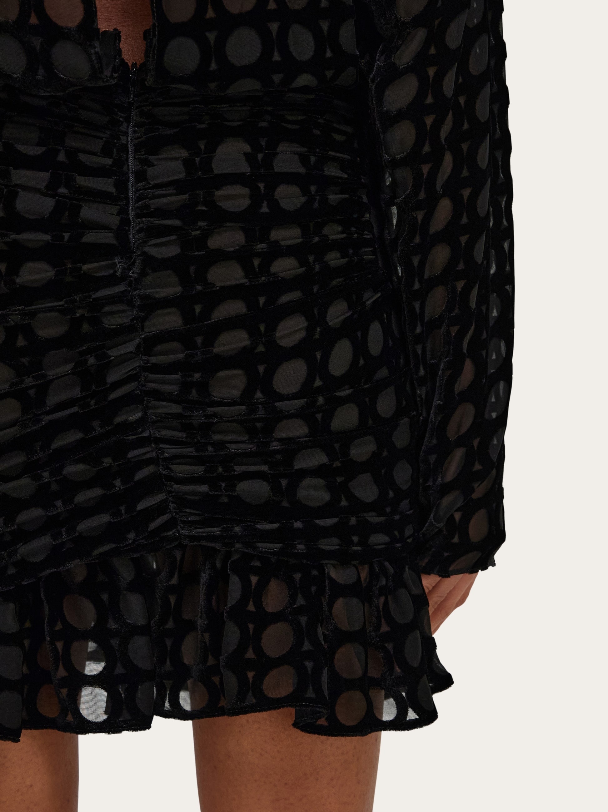 Devoré velvet mini dress - 7