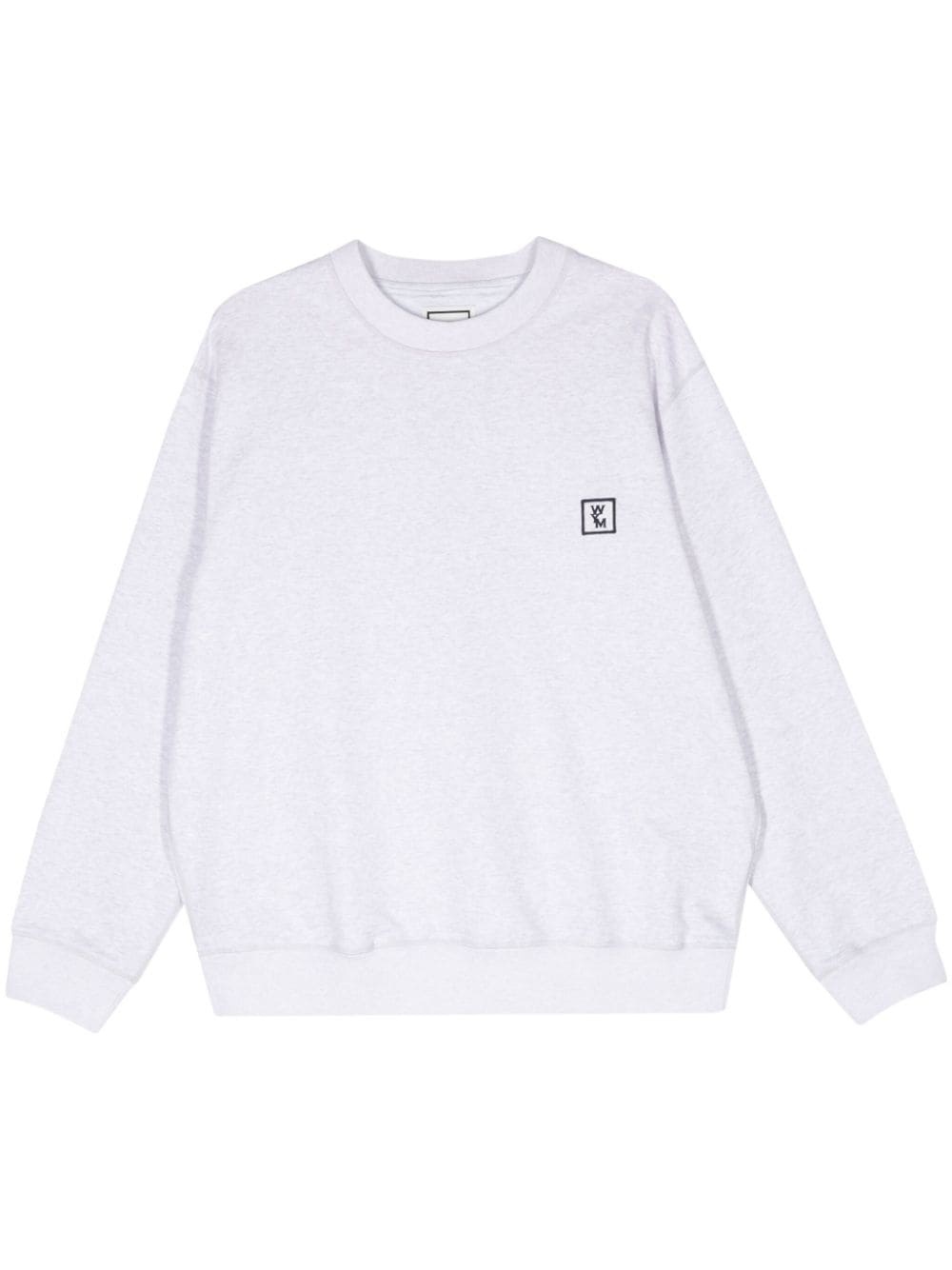 logo-embroidered sweatshirt - 1