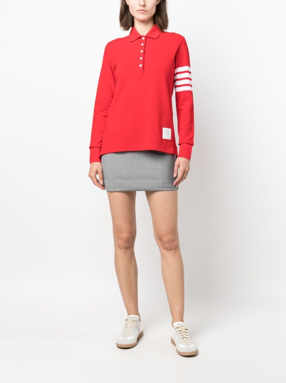 4-Bar long-sleeved polo shirt - 2