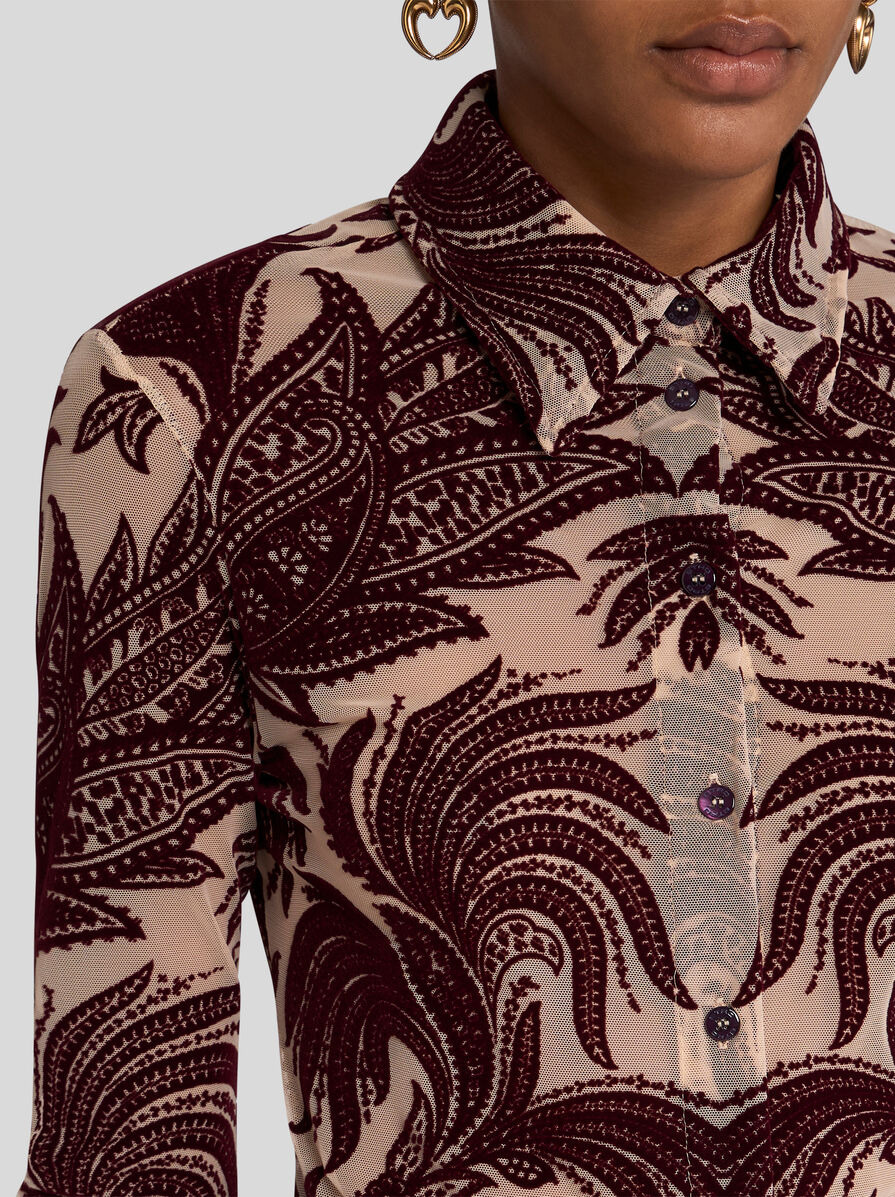 PAISLEY TULLE SHIRT - 3