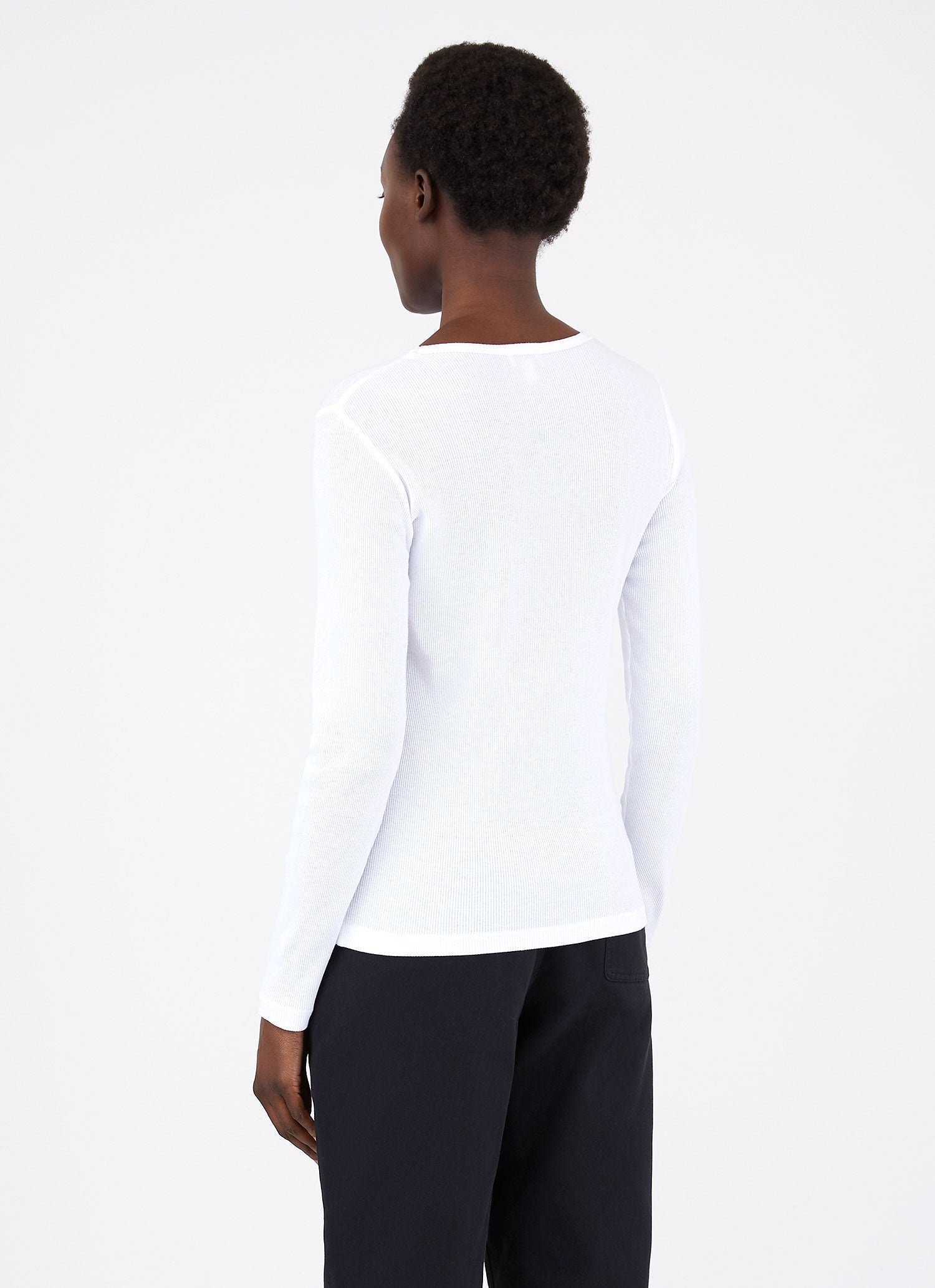 Rib Long Sleeve T‑shirt - 3