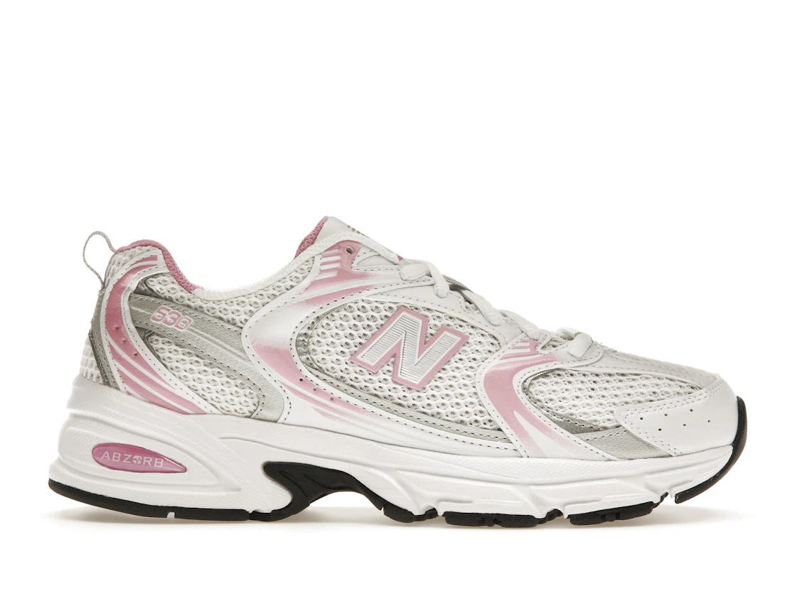 New Balance 530 ピンク × ホワイト New Balance 530 sneakers in white with pink details | ASOS