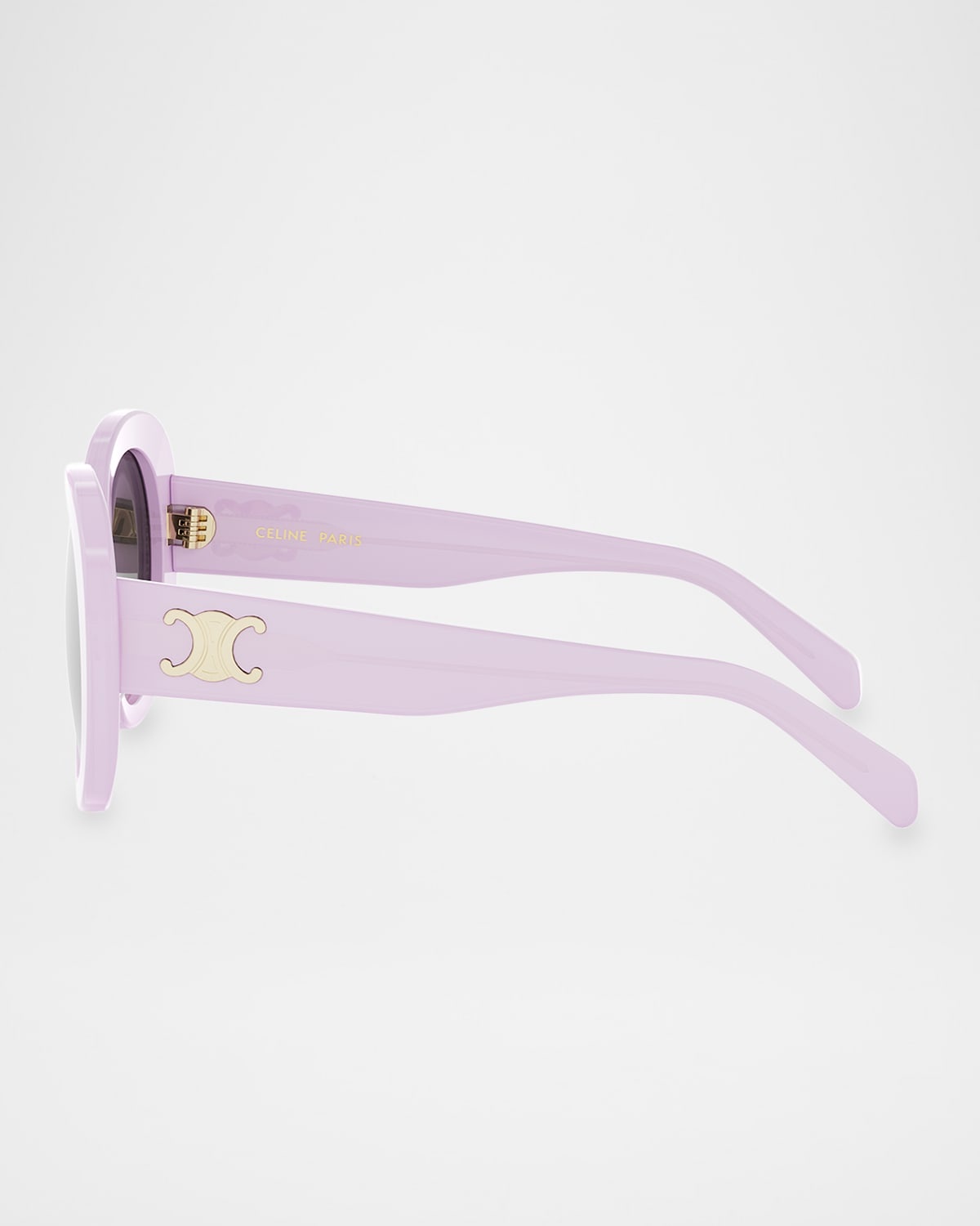 Triomphe Logo Oval Acetate Sunglasses - 4