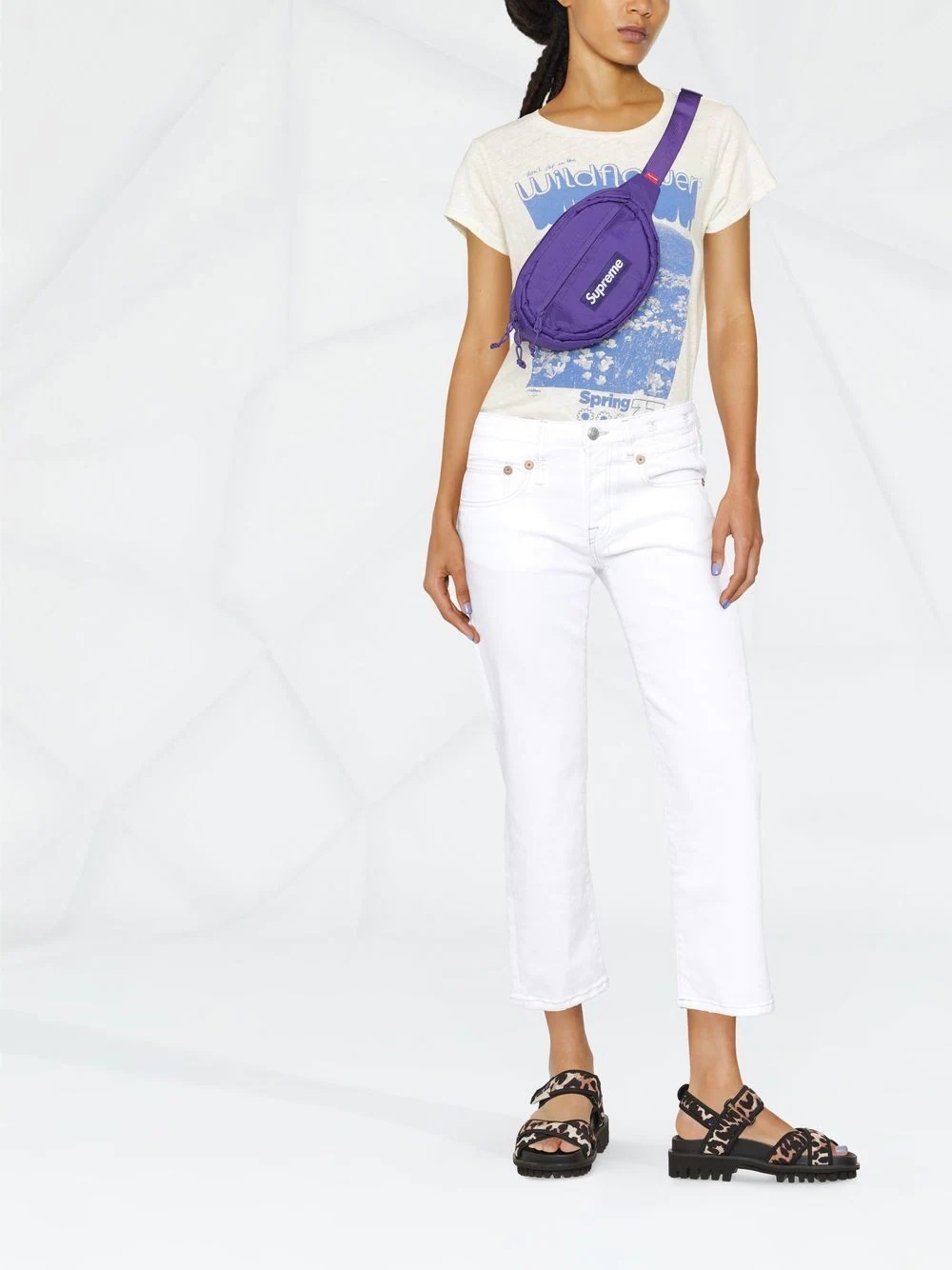 distressed-edge straight-leg jeans - 2