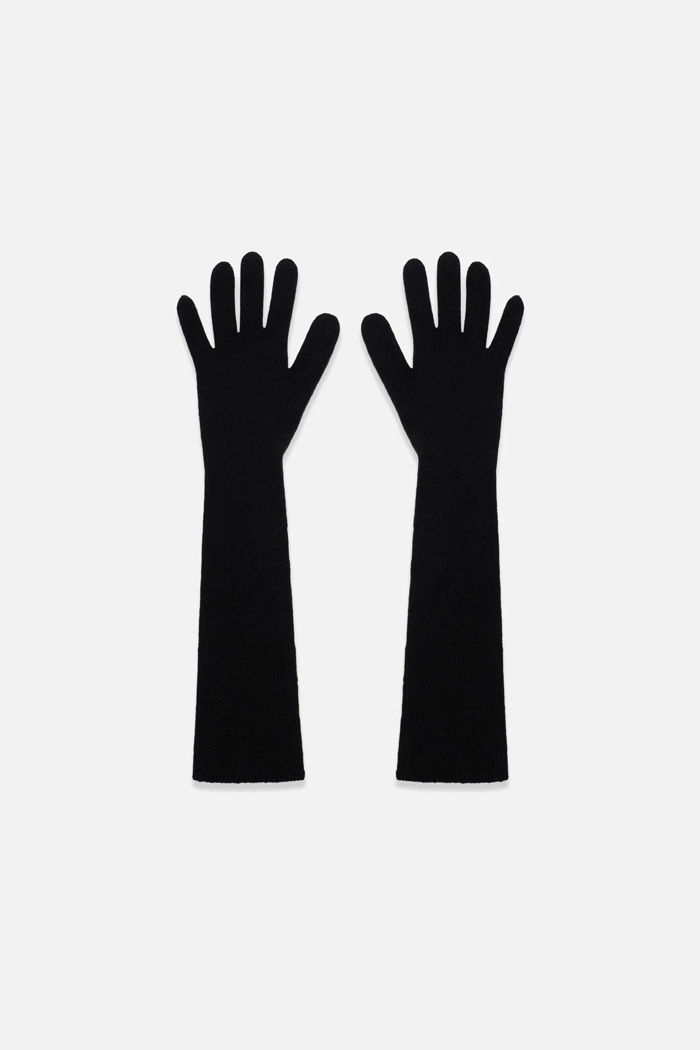 CASHMERE LONG GLOVES - 1