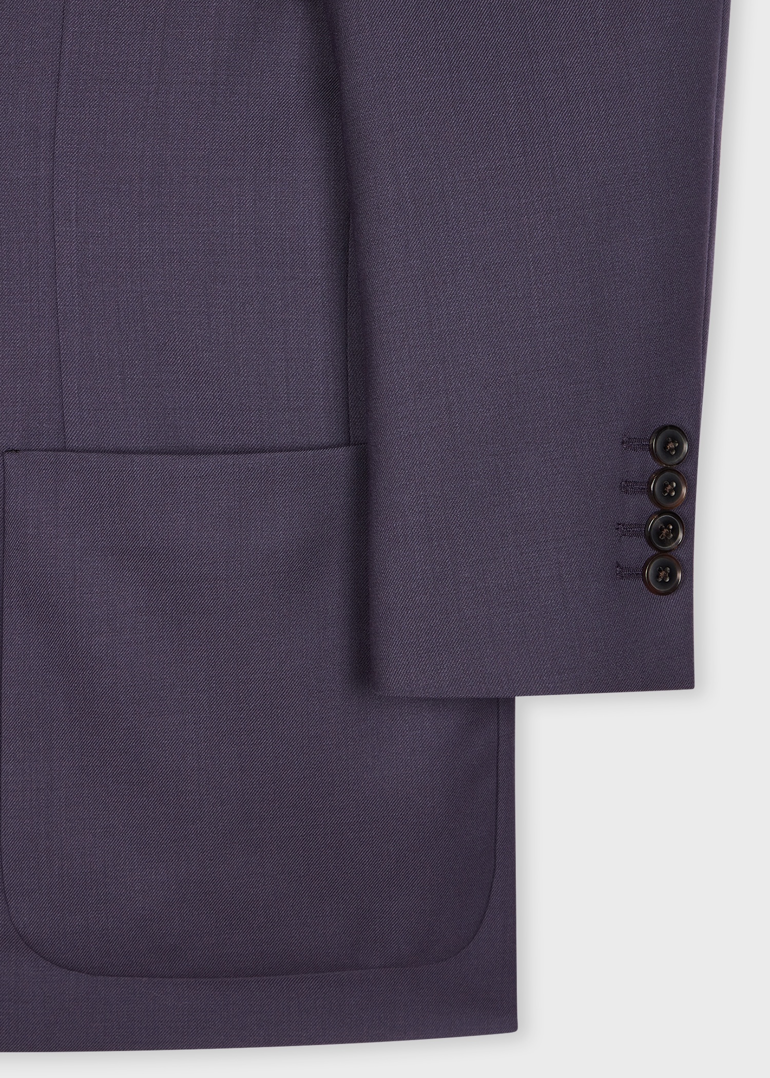 A Suit To Travel In - Slate Grey Wool Unlined Blazer - 2
