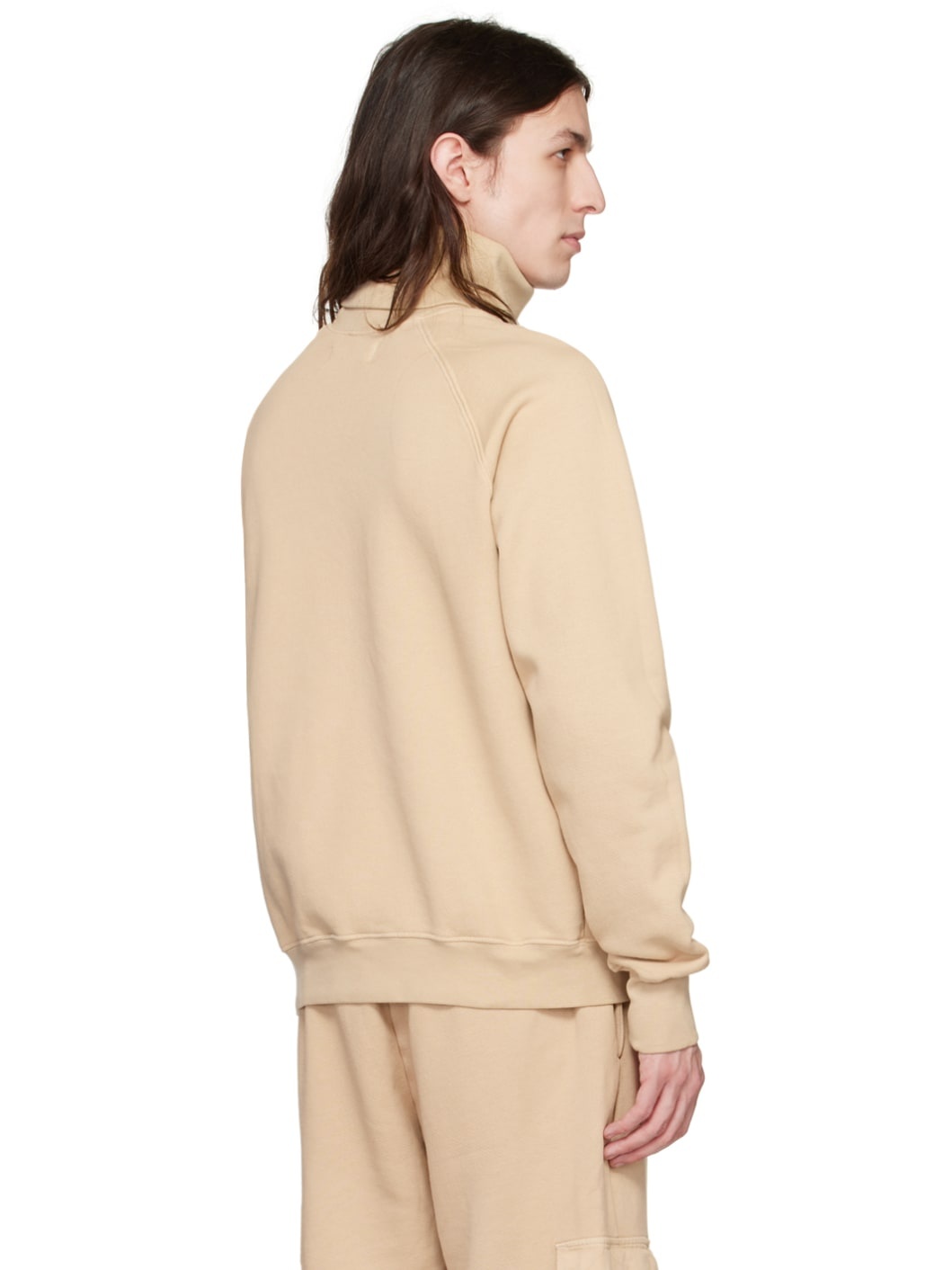 Beige Raglan Turtleneck - 3