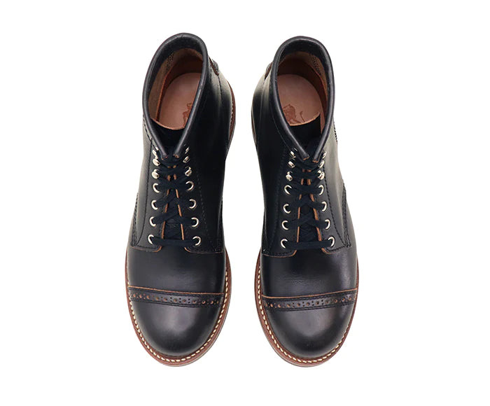 LK-014 Combat Boot Horween CXL Black - 3