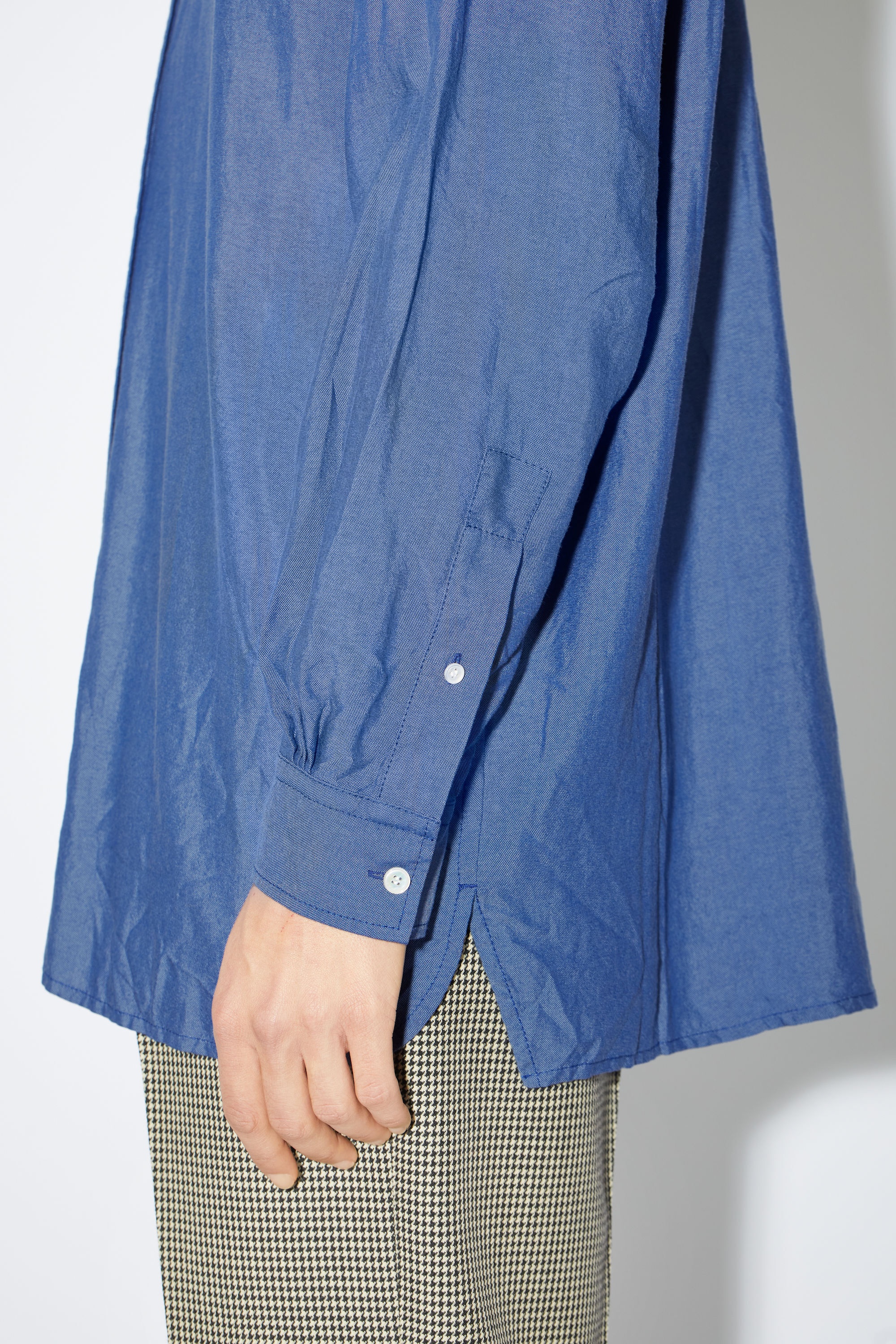 Button-up shirt - Dusty blue - 4