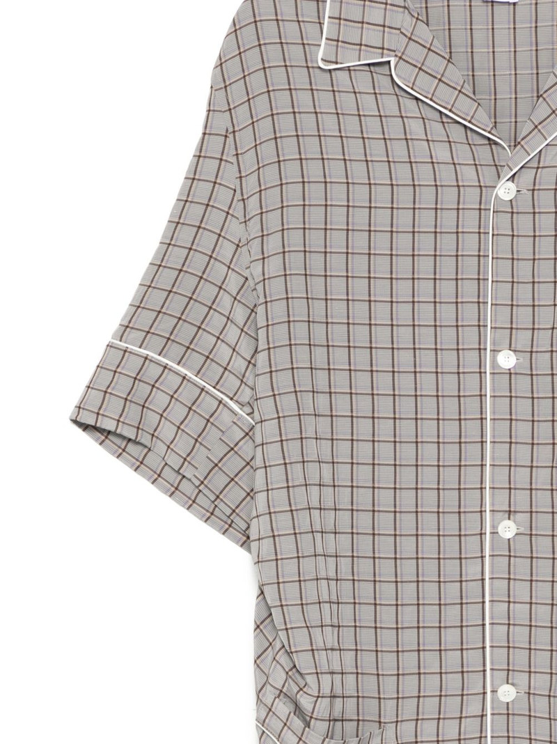 check contrast trim shirt 3
