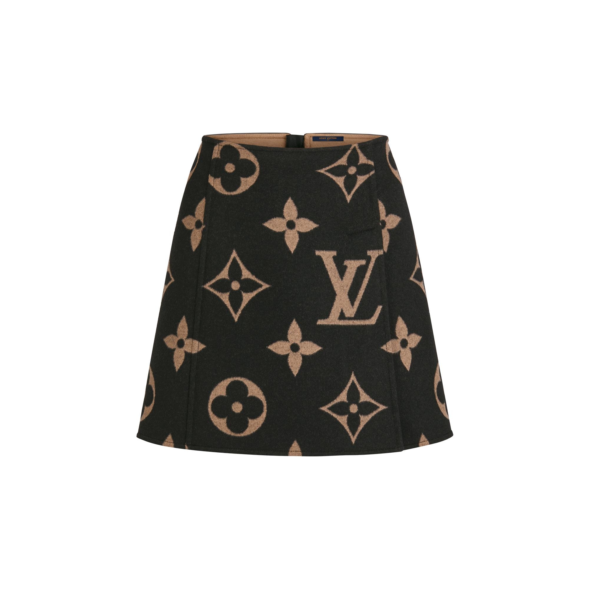 Giant Monogram A-Line Mini Skirt  - 1