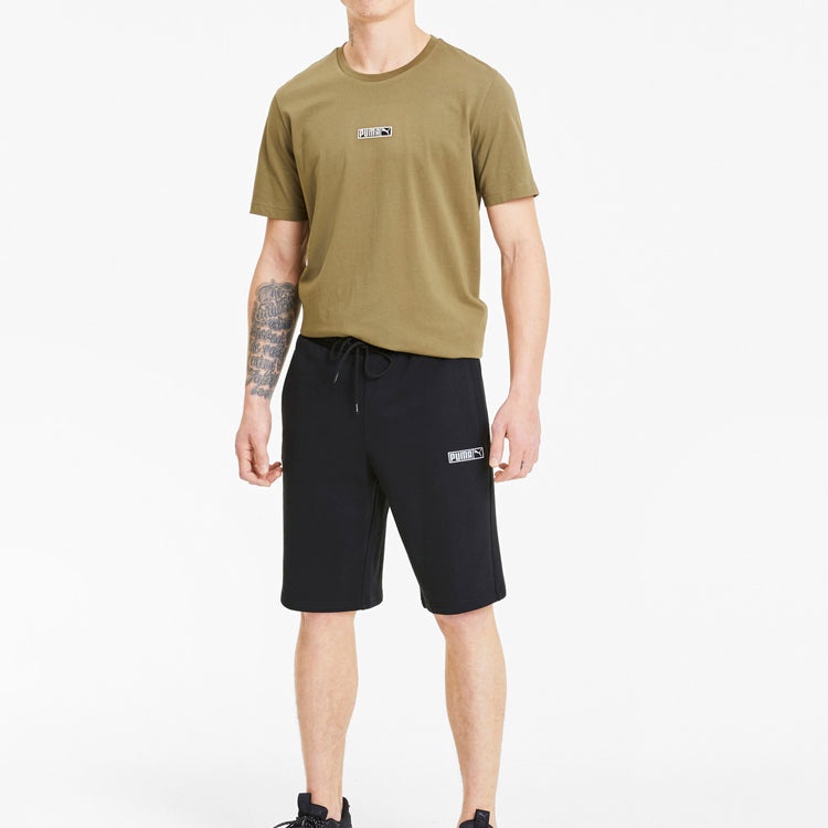 PUMA Classics Logo Shorts 'Black White' 597492-01 - 3