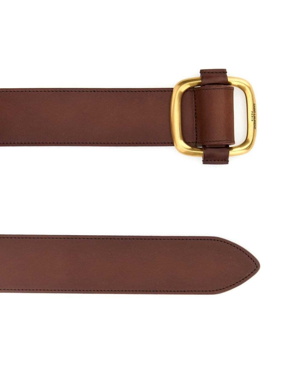 SAINT LAURENT logo-engraved belt | REVERSIBLE