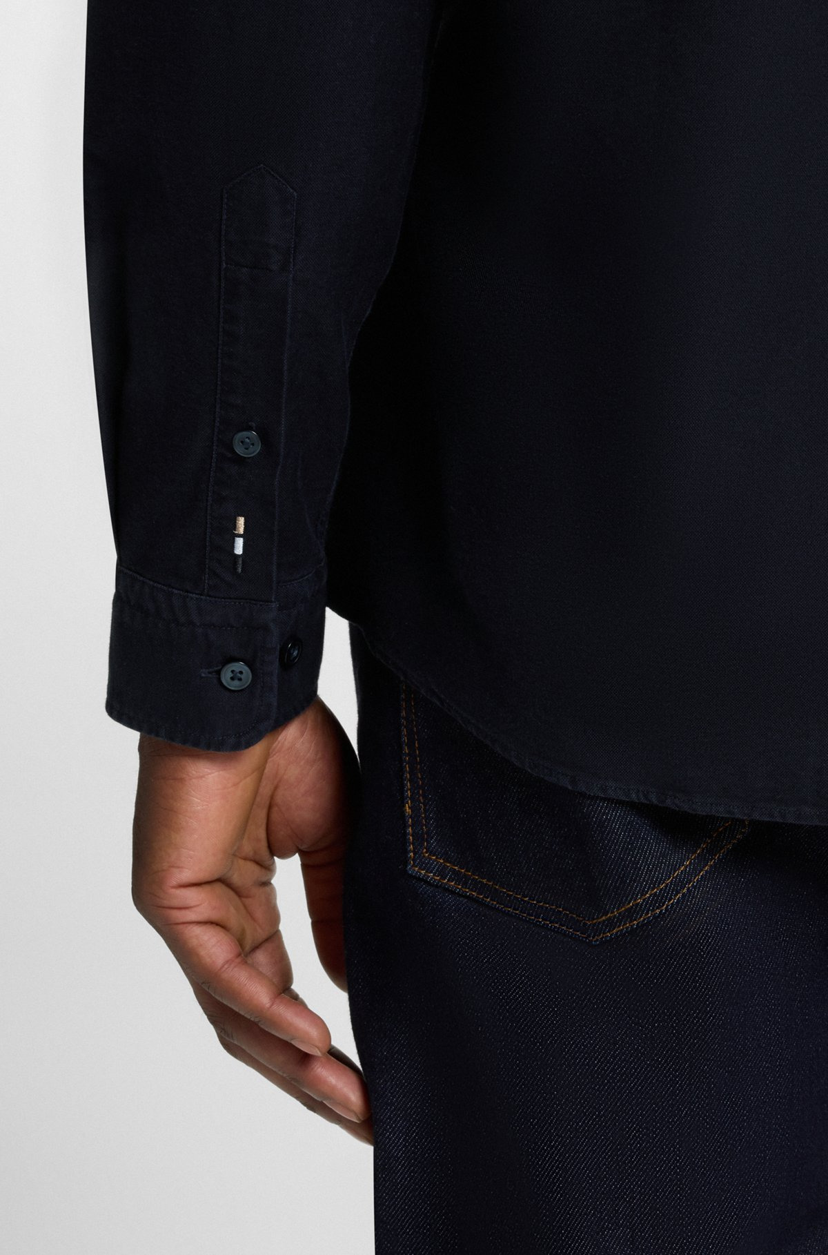 SLIM-FIT SHIRT IN ITALIAN COTTON - 6