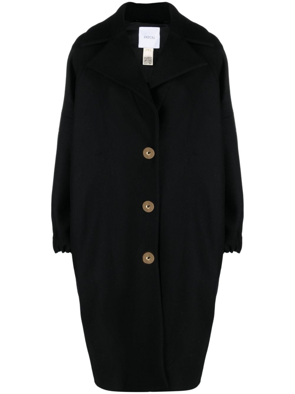 Elliptic wool-blend coat - 1