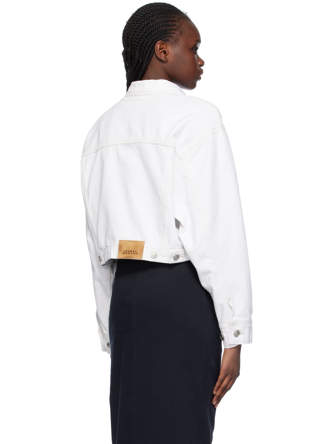 White Tadia Denim Jacket - 3