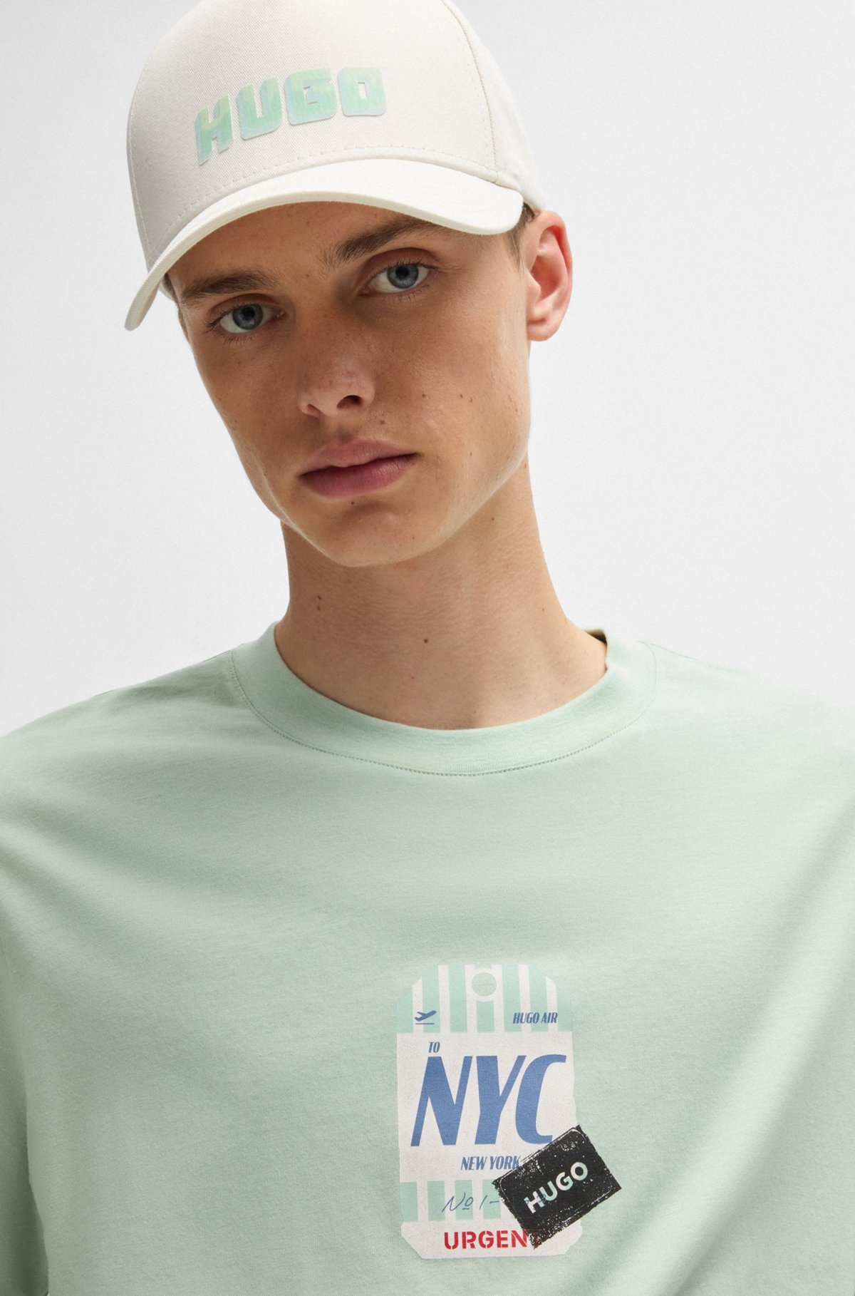 COTTON-TWILL FIVE-PANEL CAP WITH LOGO DETAIL - 4