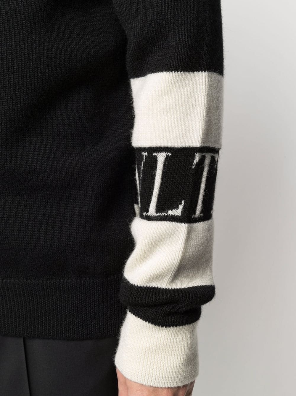 stripe-detail wool jumper - 5