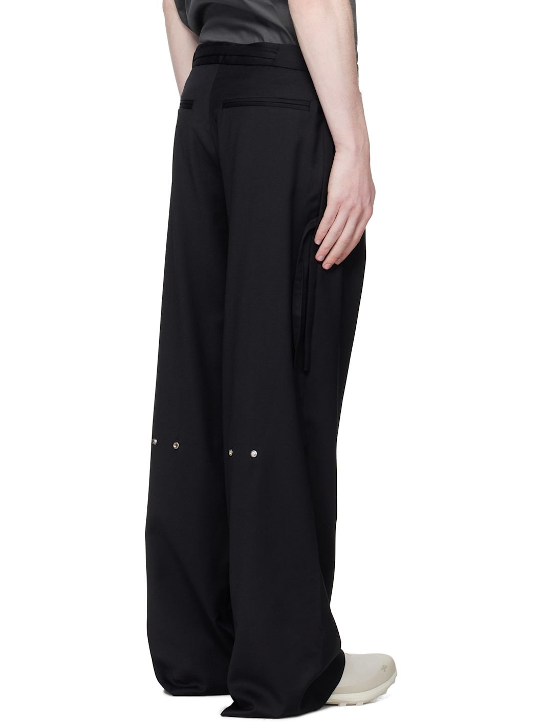 Black Spectra Tailored Trousers - 3