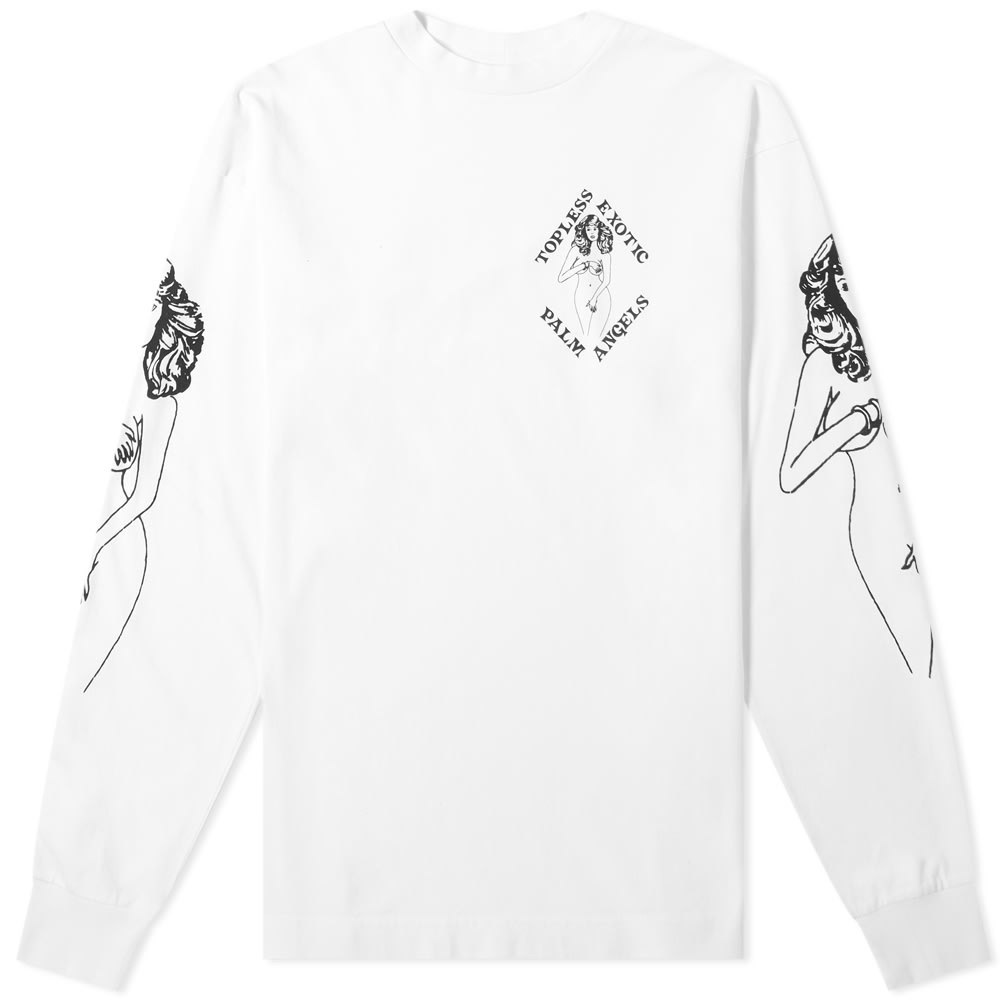 Palm Angels Long Sleeve Exotic Print Tee - 1