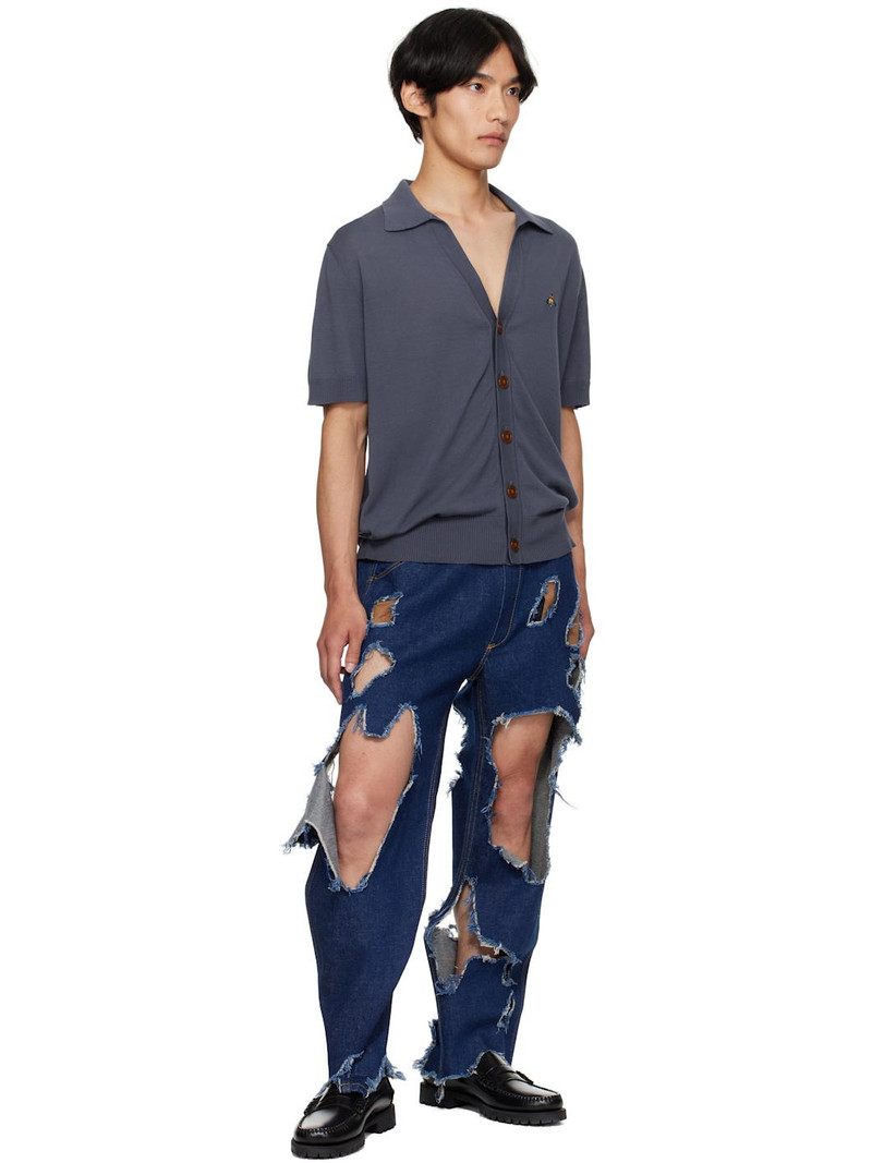 Vivienne Westwood Blue Distressed Ranch Jeans outlook