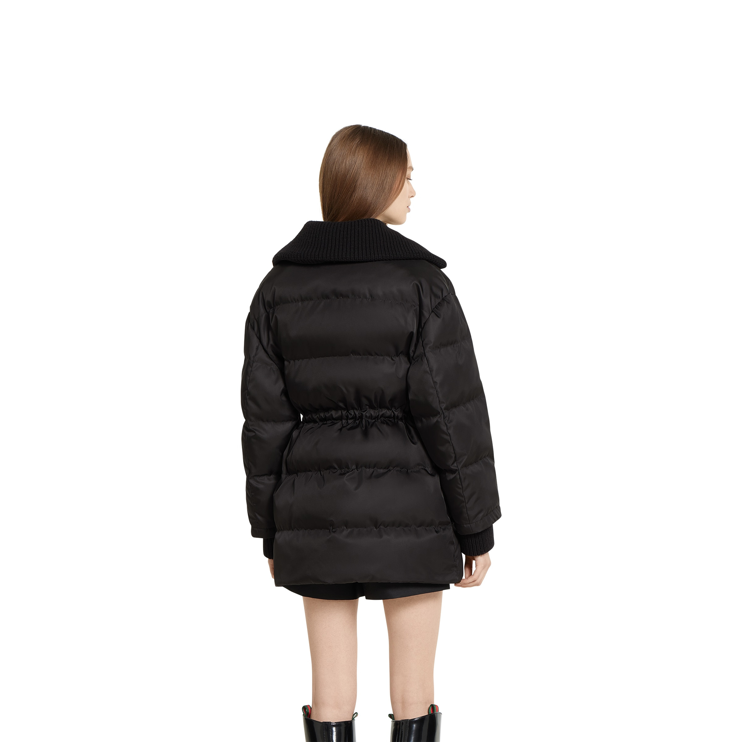 Gabardine fine nylon jacket with logo - 4