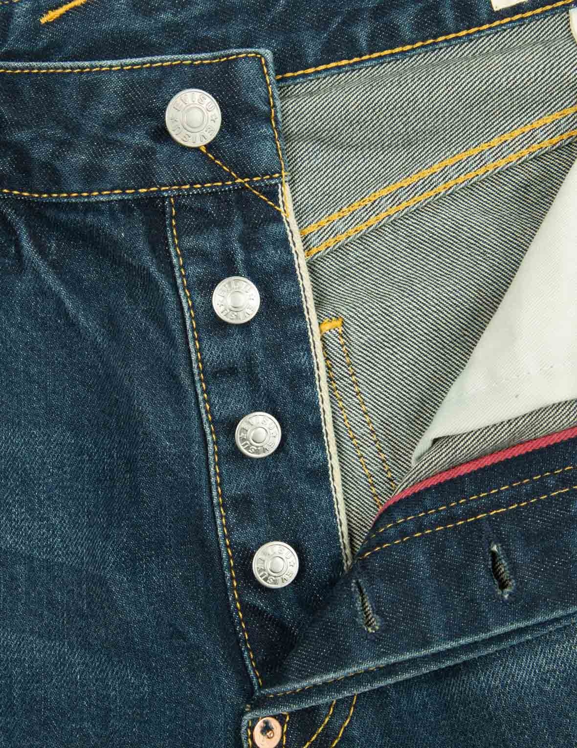 BI-COLOR SEAGULL PRINT CROPPED FIT JEANS #2027 - 7