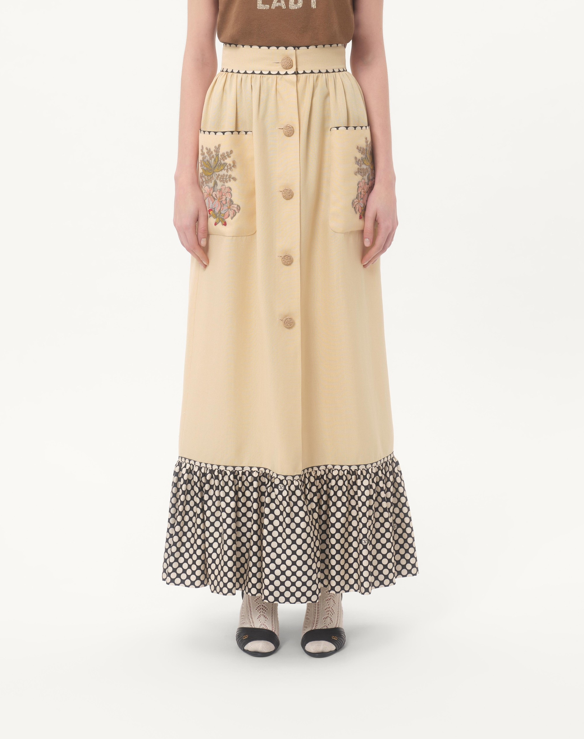 LONG EMBROIDERED SKIRT - 3