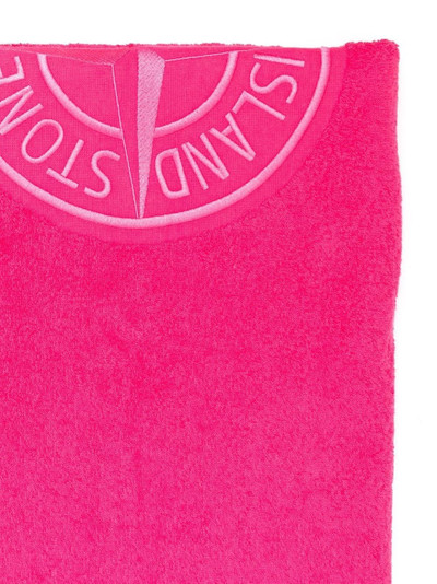 Stone Island logo-embroidered beach towel outlook