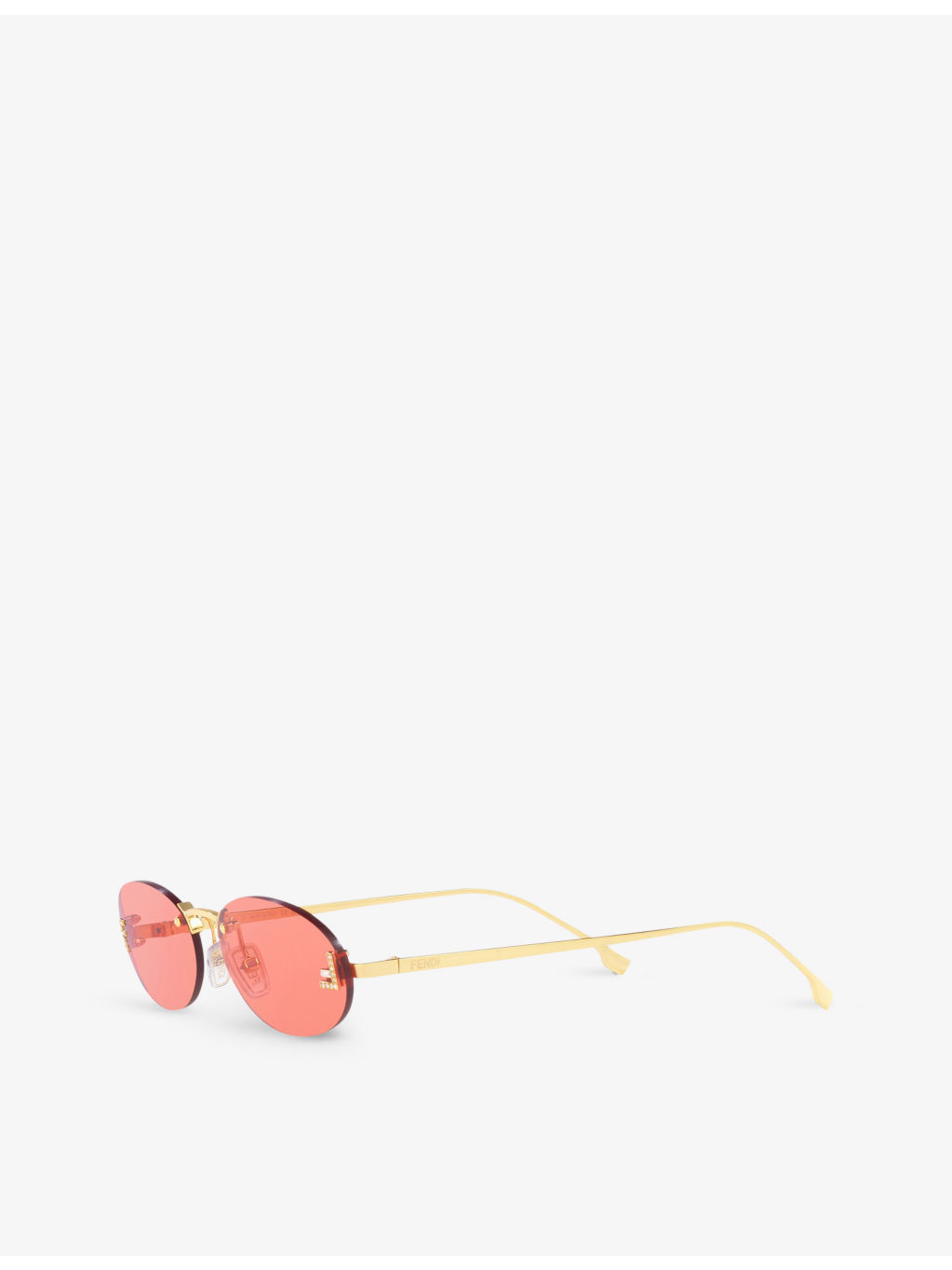 FE4075US oval-frame metal sunglasses - 3