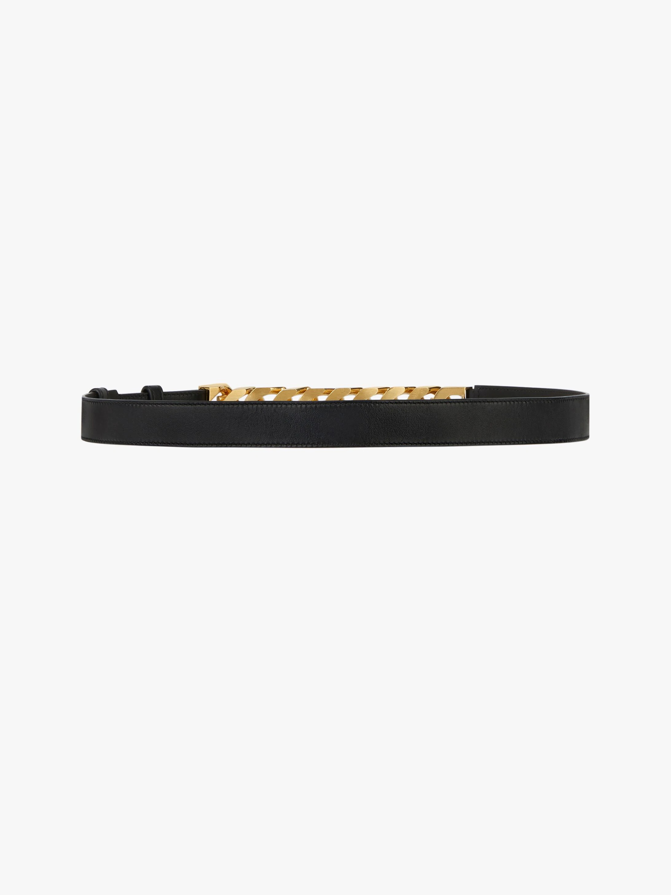 BELT IN LEATHER WITH CHAIN - 2