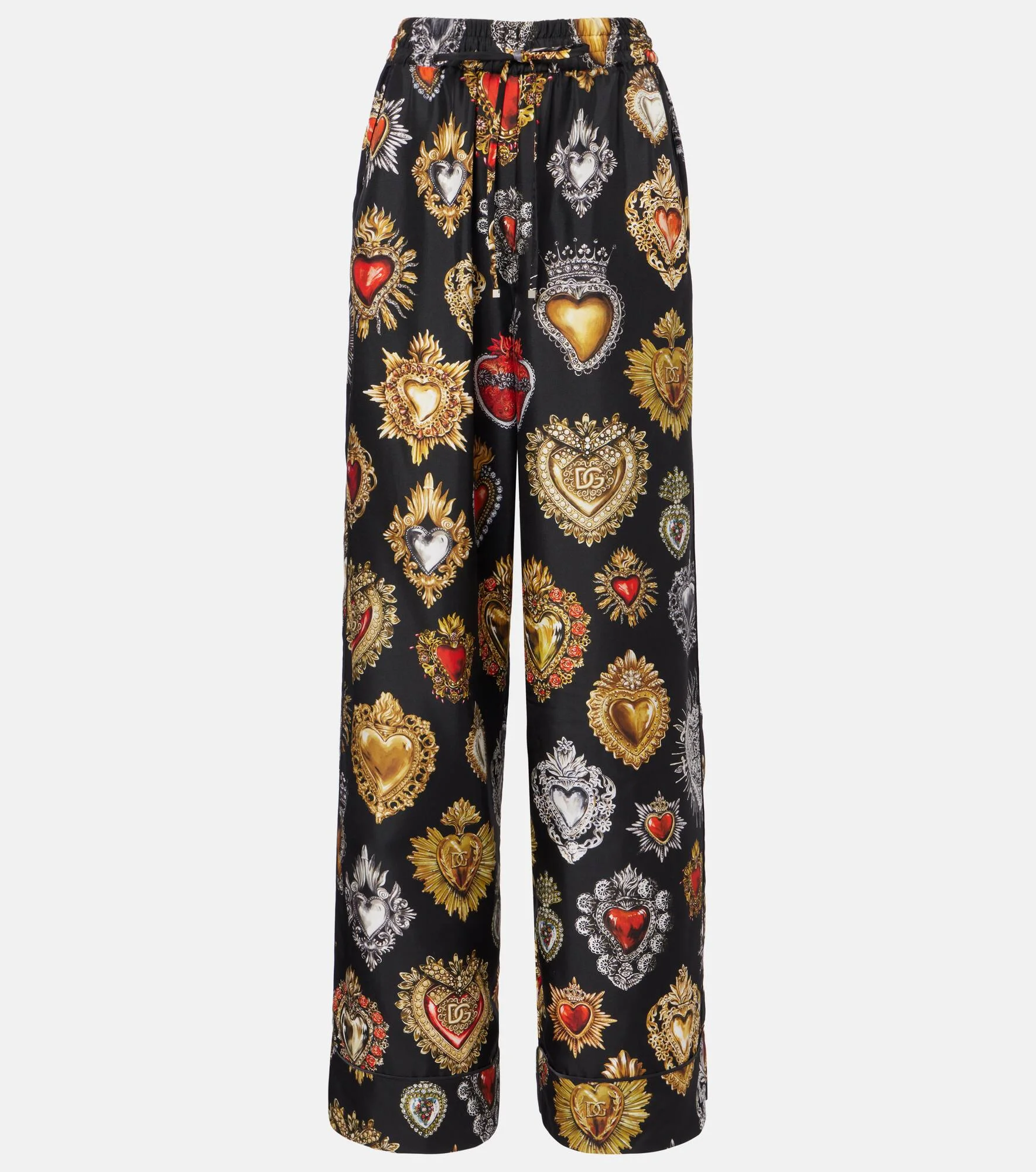 Devotion silk twill palazzo pants - 1