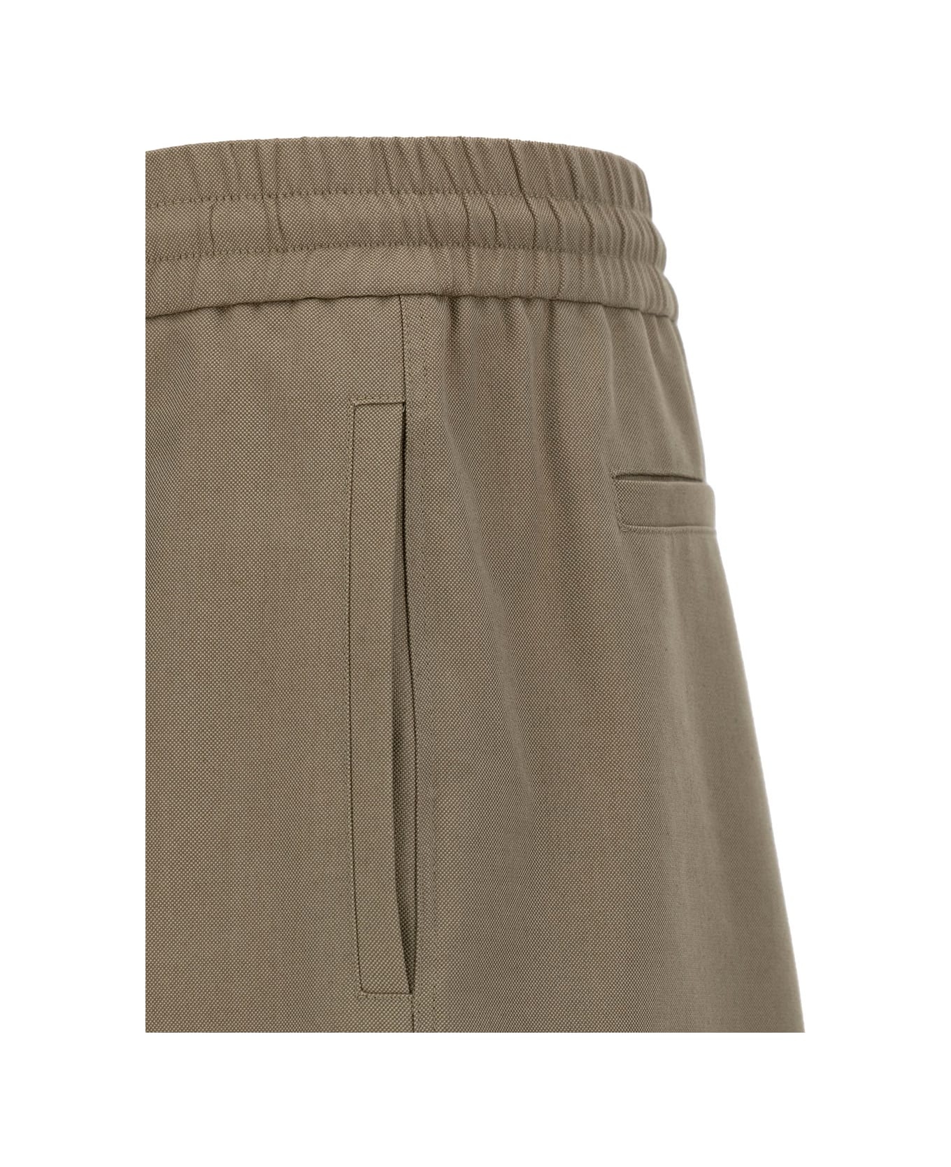 Cargo Pants With Elastic Waistband In Cotton Man - 3