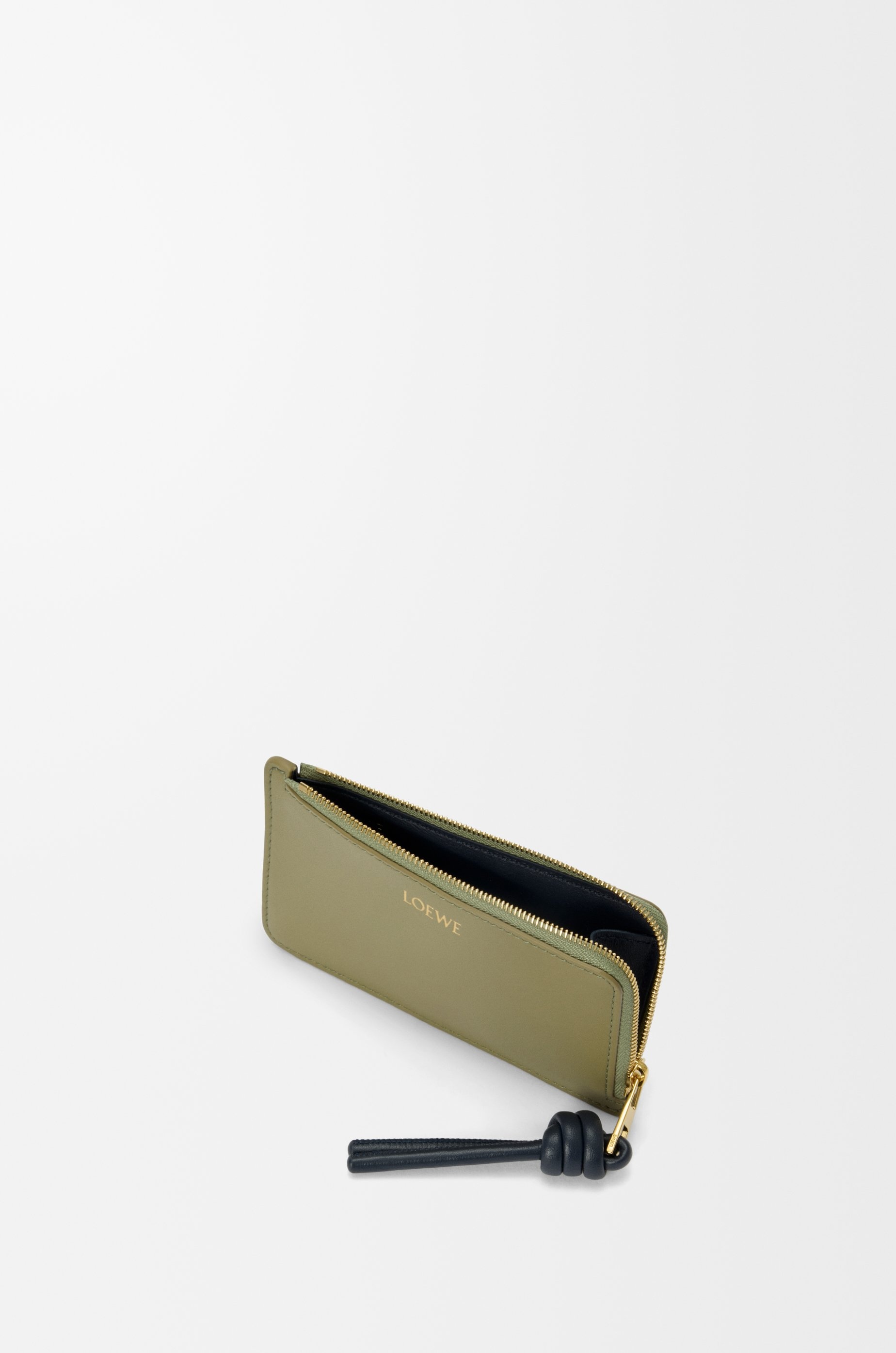 Knot coin cardholder in shiny nappa calfskin - 3