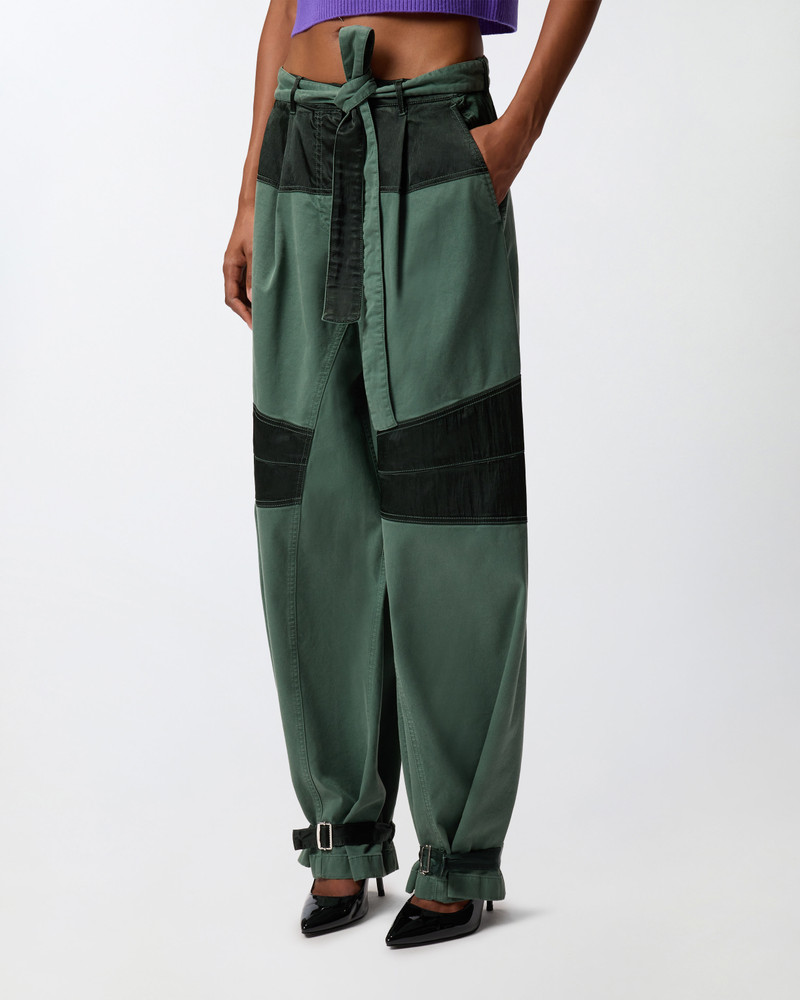 UTILITY TROUSERS WITH CONTRASTING INSERTS 3
