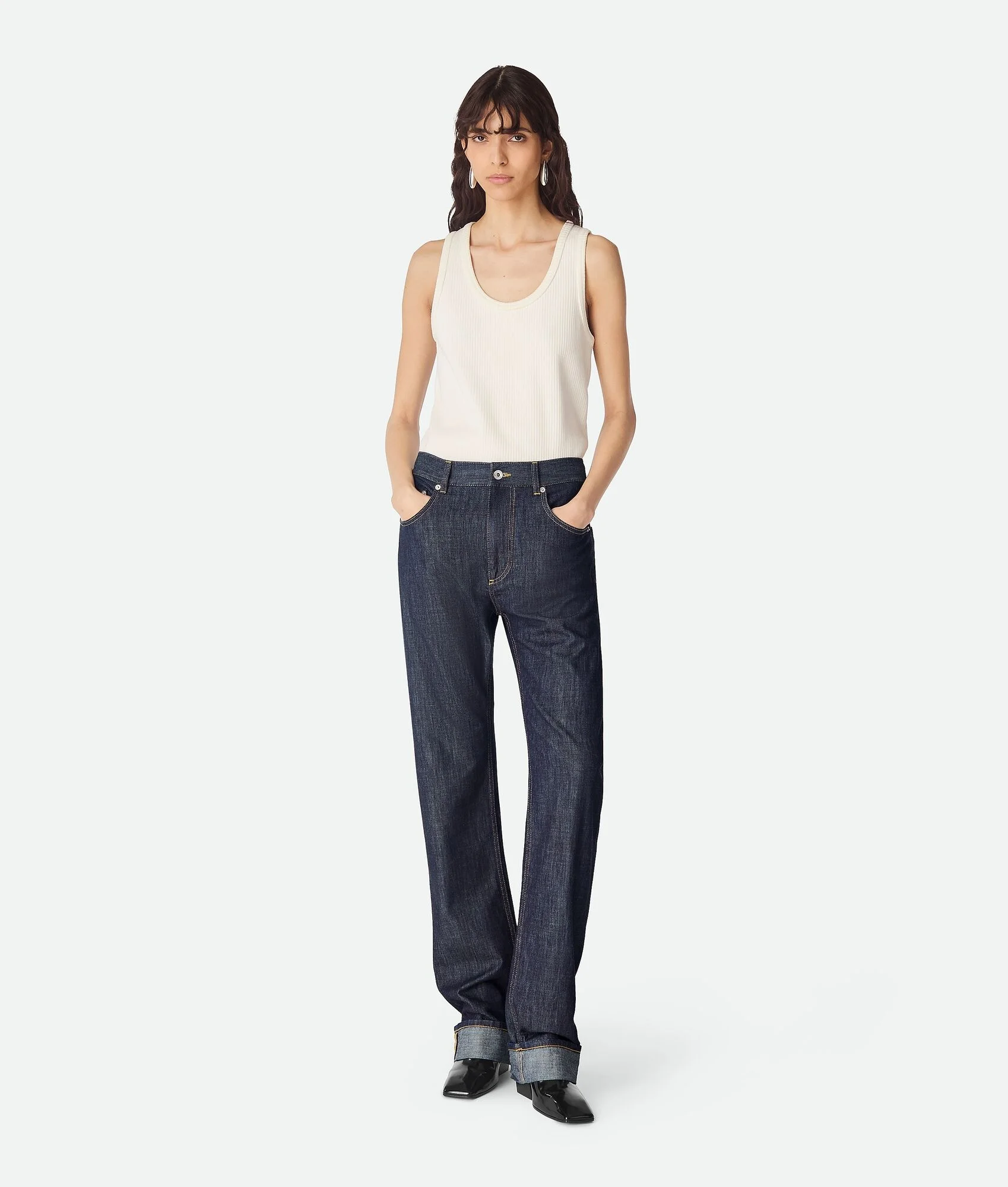 Indigo Straight Jeans - 1