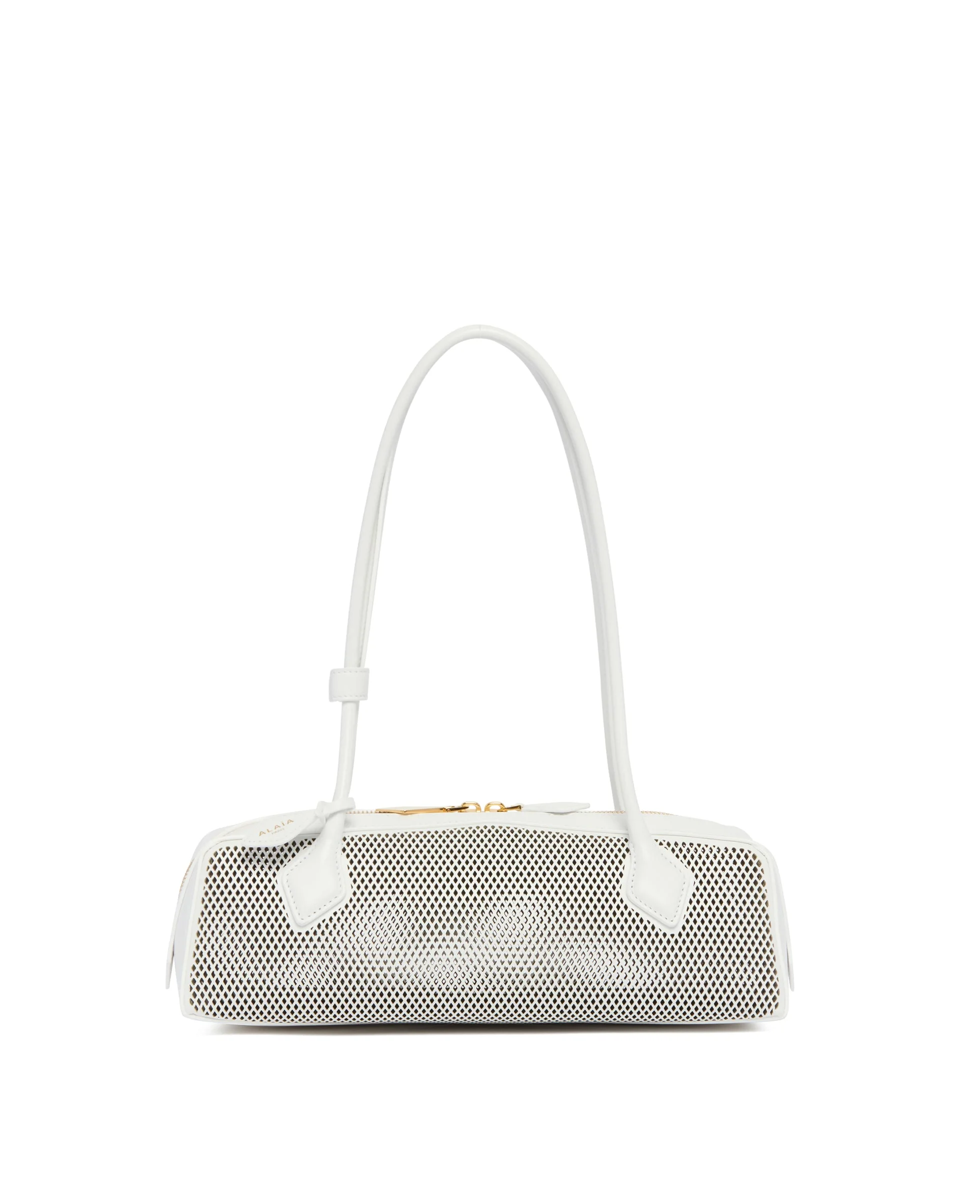 White Perforated Le Teckel Bag - 1