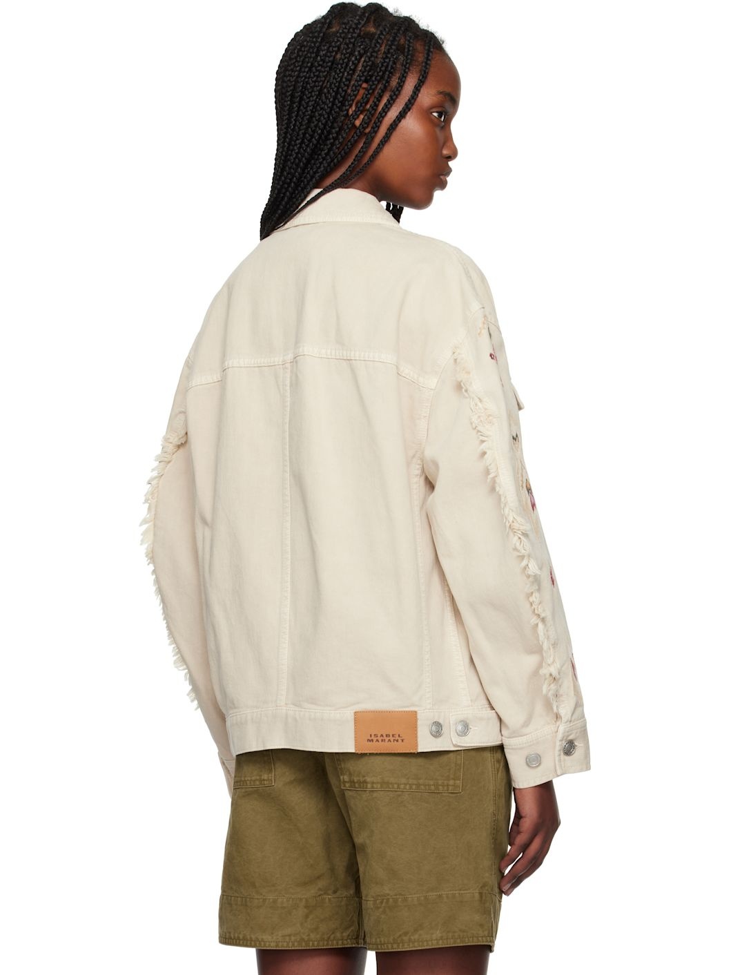 Beige Manona Denim Jacket - 3