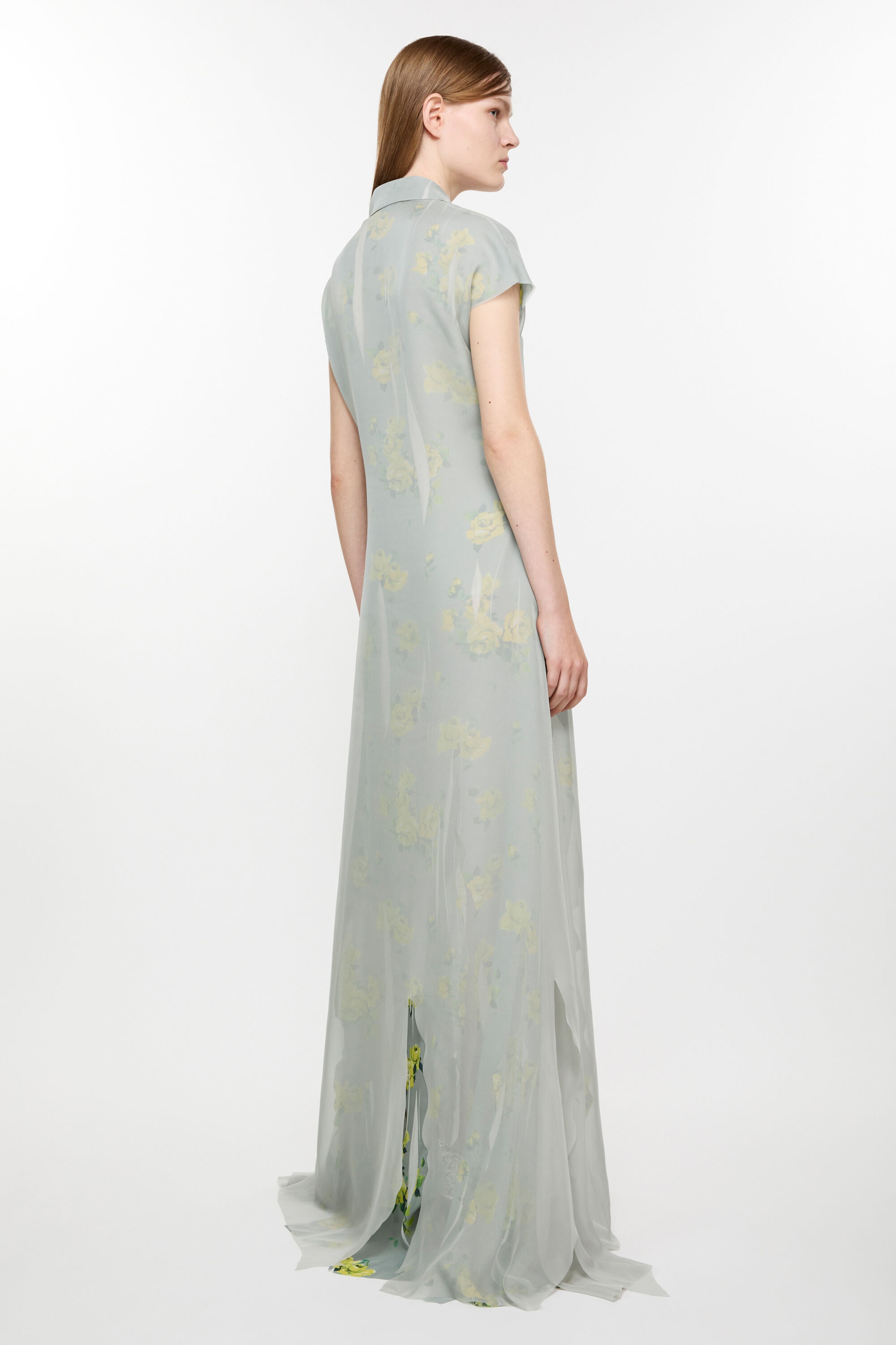 Layered dress - Yellow/grey - 3