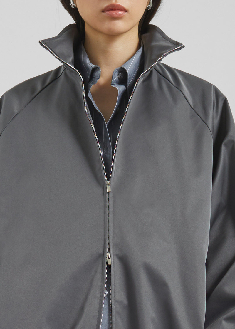 Baxter Lustrous Track Jacket - Grey 4