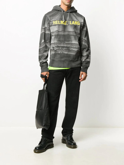 Helmut Lang logo print hoodie outlook