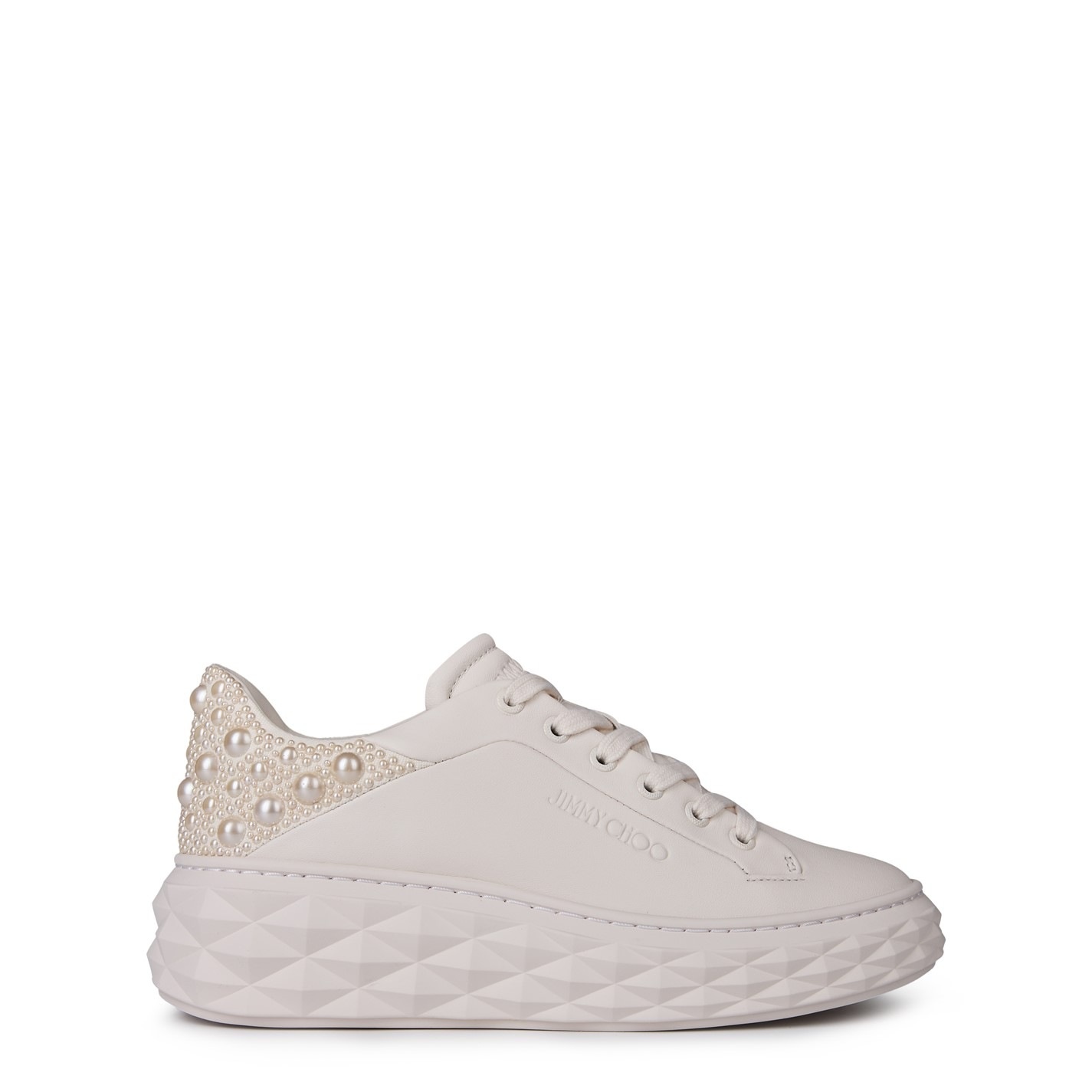 DIAMOND MAXI OMBRE LEATHER SNEAKERS - 1